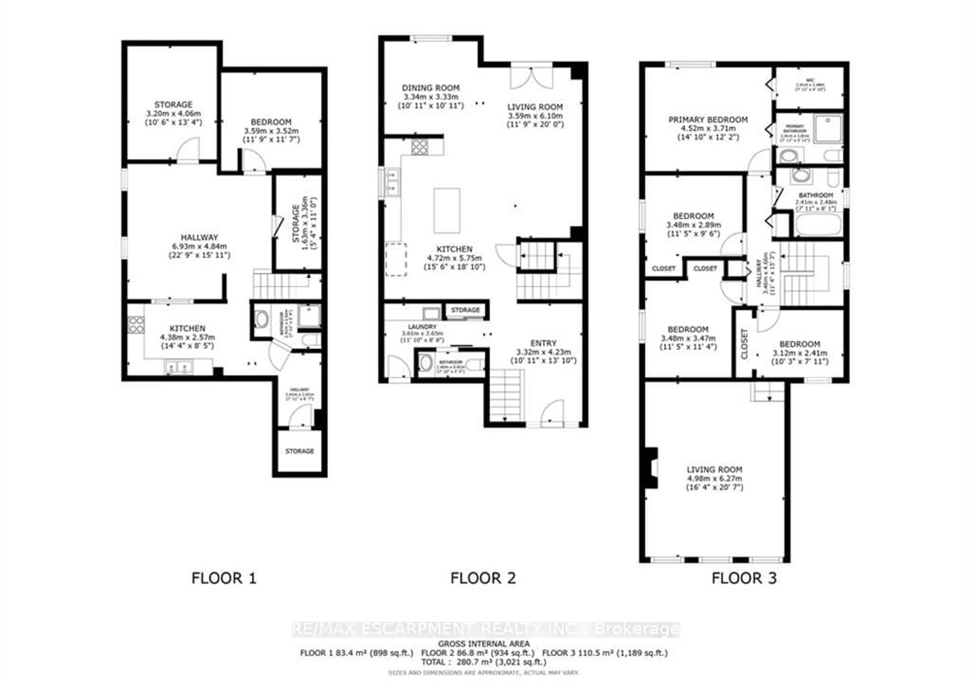 Floor plan for 24 Spartan Ave, Hamilton Ontario L8E 4M7