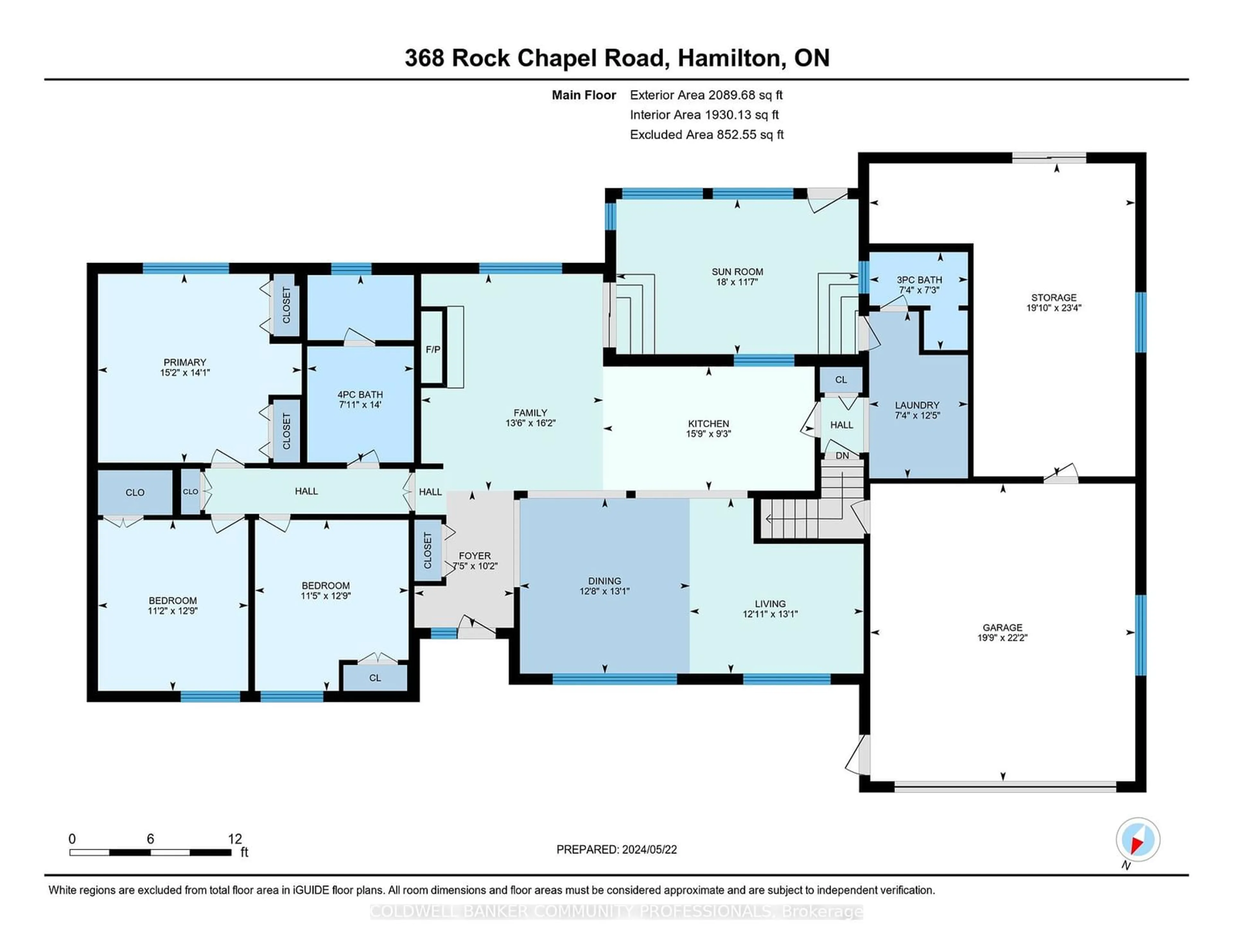 Floor plan for 368 Rock Chapel Rd, Hamilton Ontario L9H 5E2