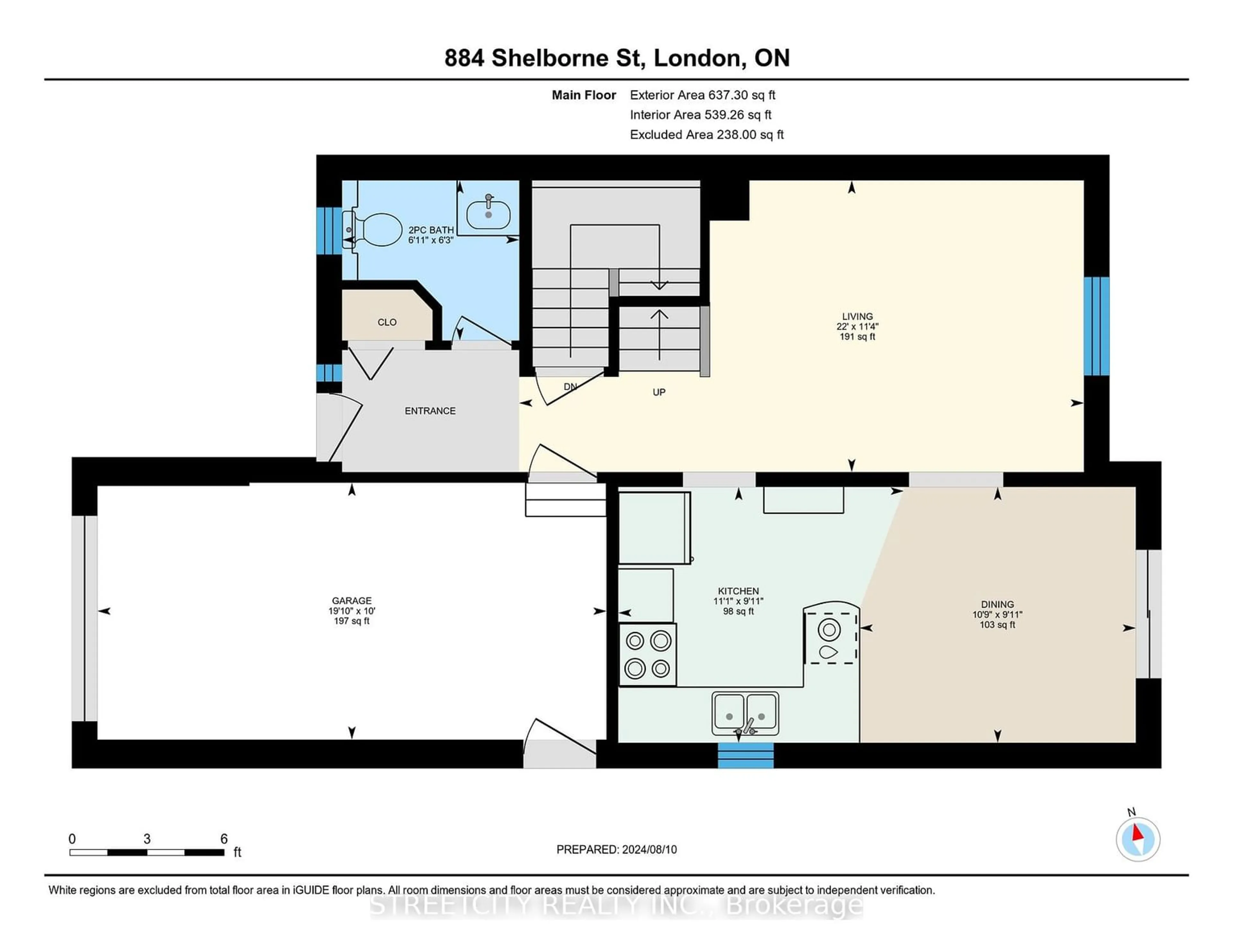 Floor plan for 884 Shelborne St, London Ontario N5Z 5A7