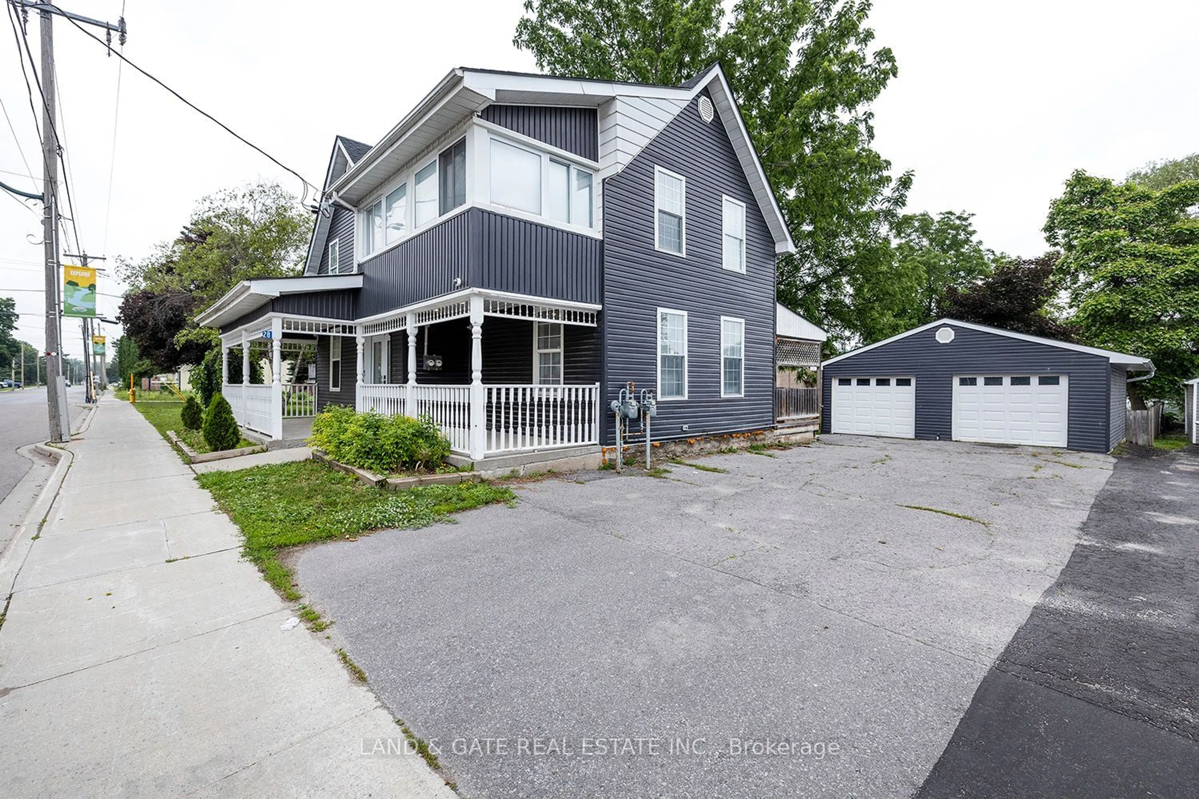 Frontside or backside of a home, the street view for 28 North Trent St, Quinte West Ontario K0K 2C0