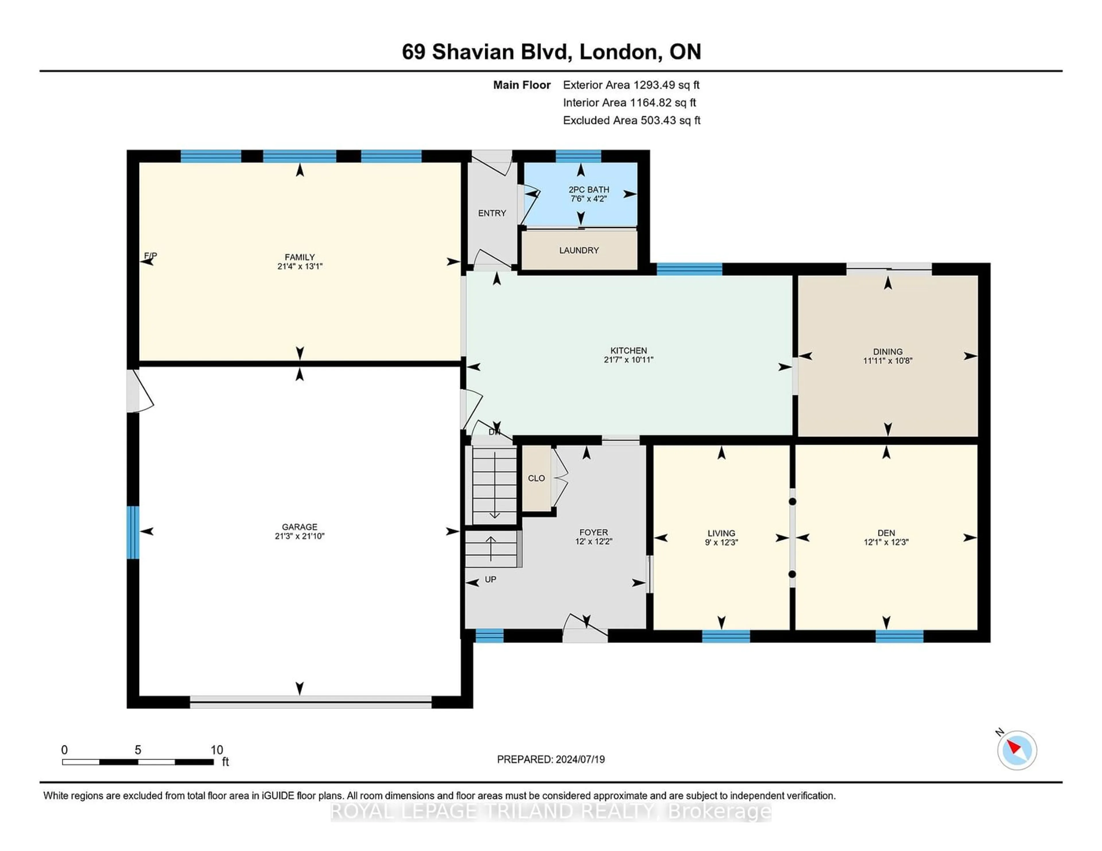 Floor plan for 69 Shavian Blvd, London Ontario N6G 2P4