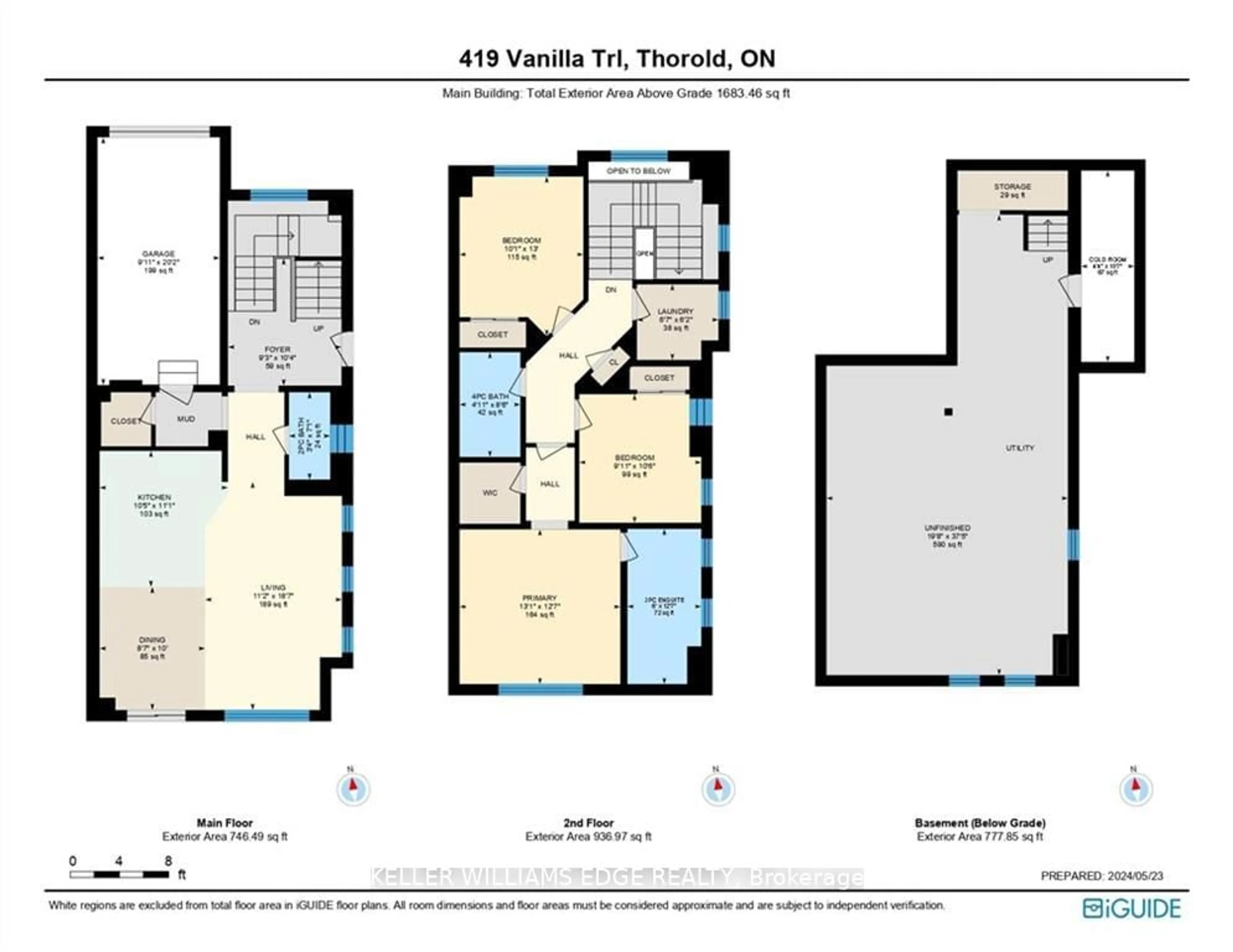 Floor plan for 419 Vanilla Tr, Thorold Ontario L2E 6S4