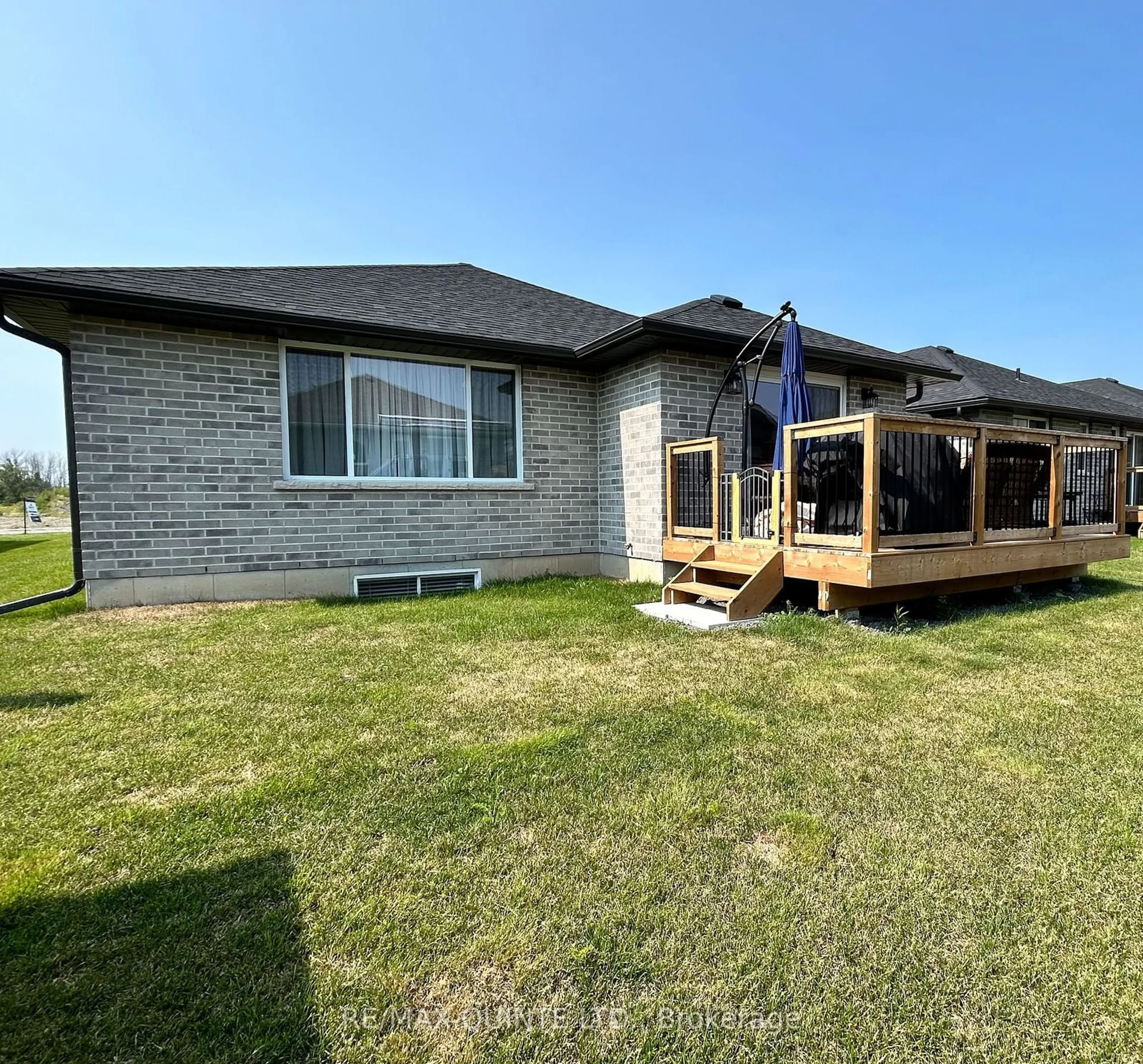 Frontside or backside of a home, the fenced backyard for 116 Hastings Park Dr, Belleville Ontario K8P 0J4