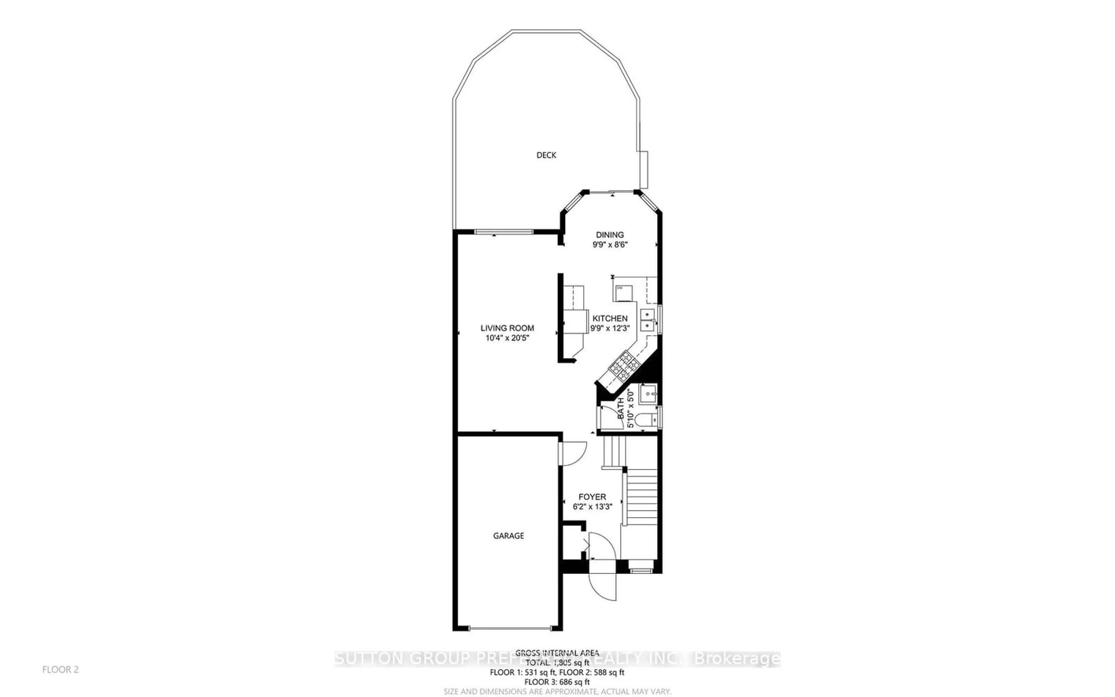 Floor plan for 140 Rossmore Crt, London Ontario N6C 6B9