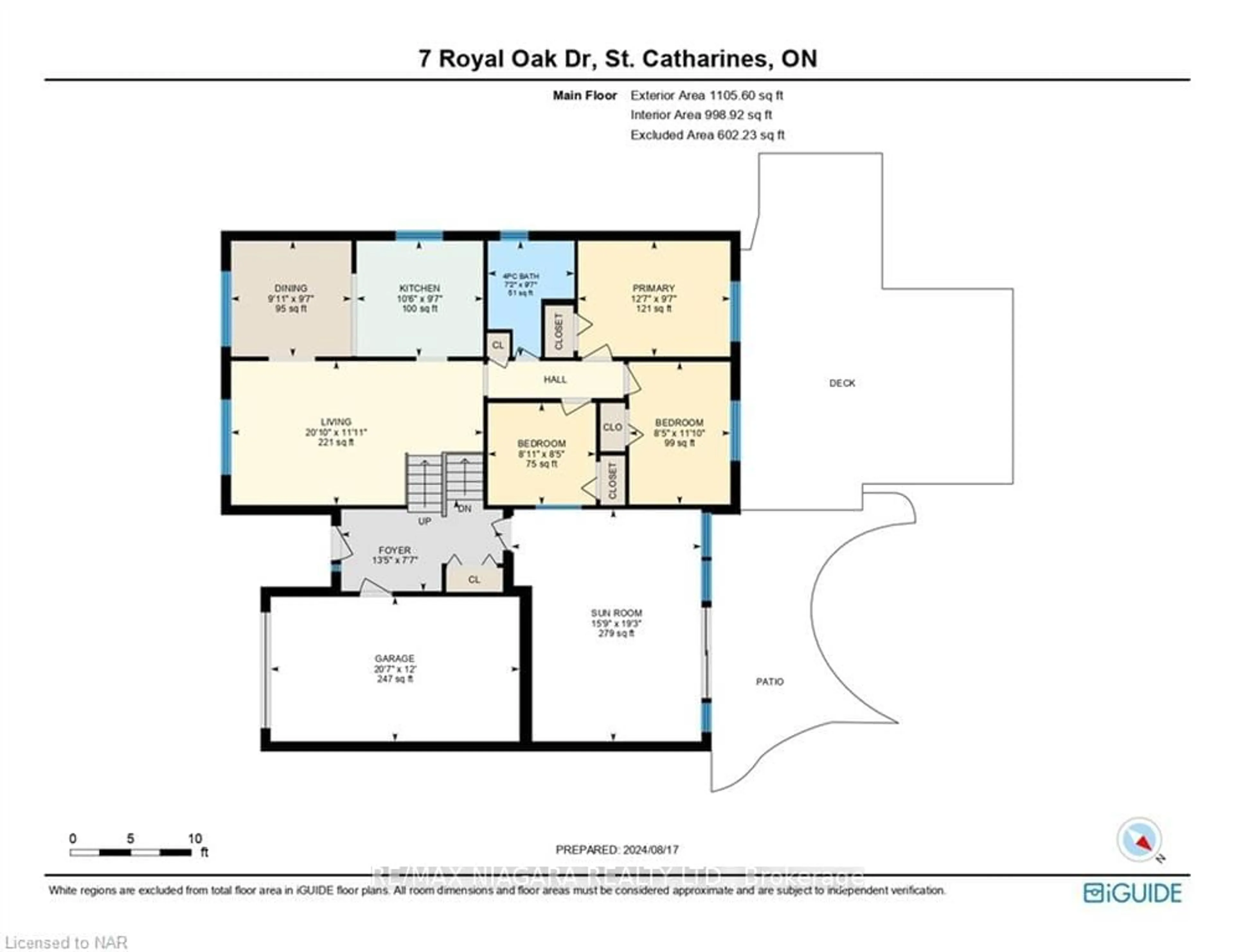 Floor plan for 7 Royal Oak Dr, St. Catharines Ontario L2N 4B7