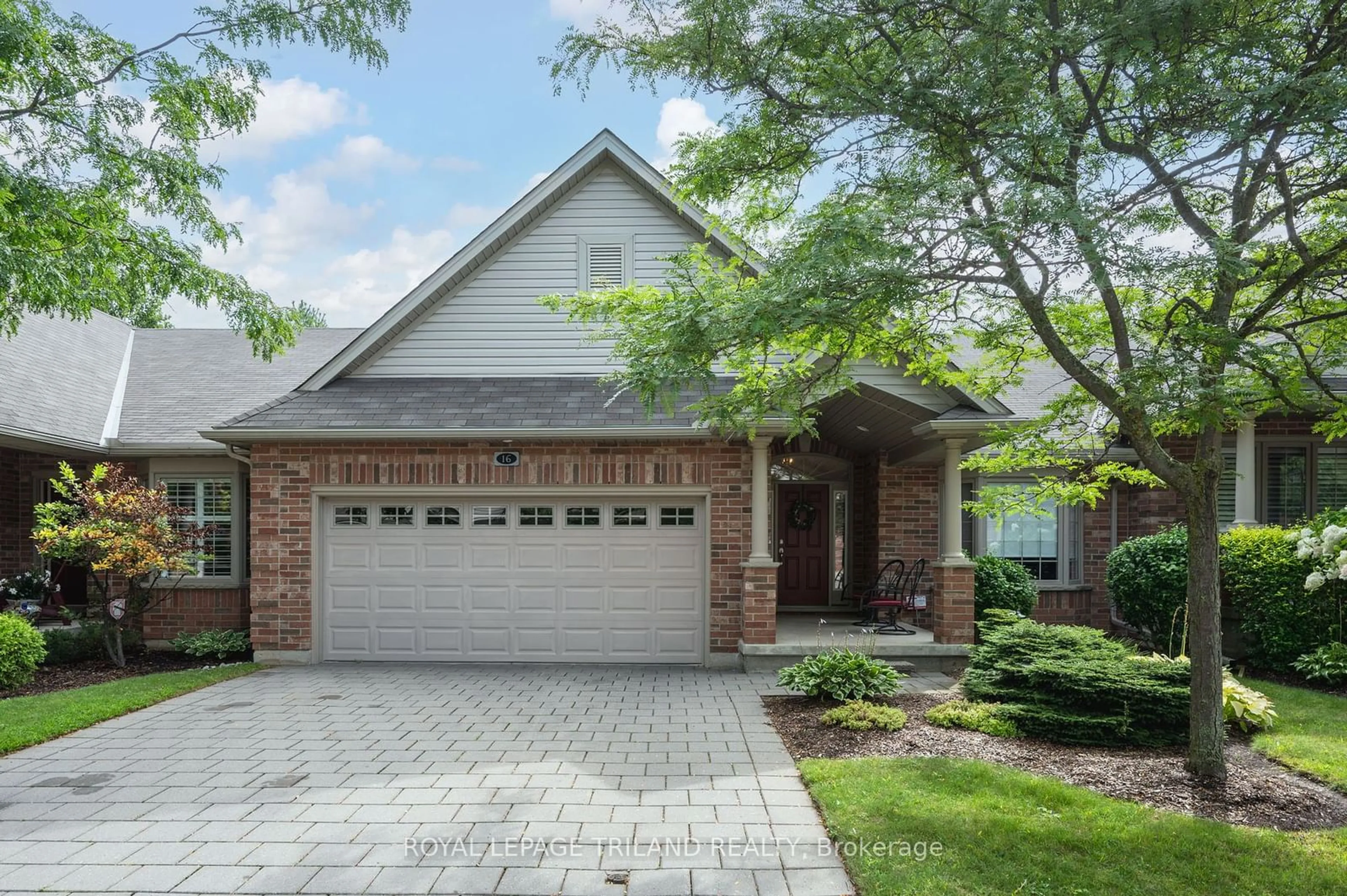 Home with brick exterior material for 1502 Warbler Woods Walk #16, London Ontario N6K 0A7