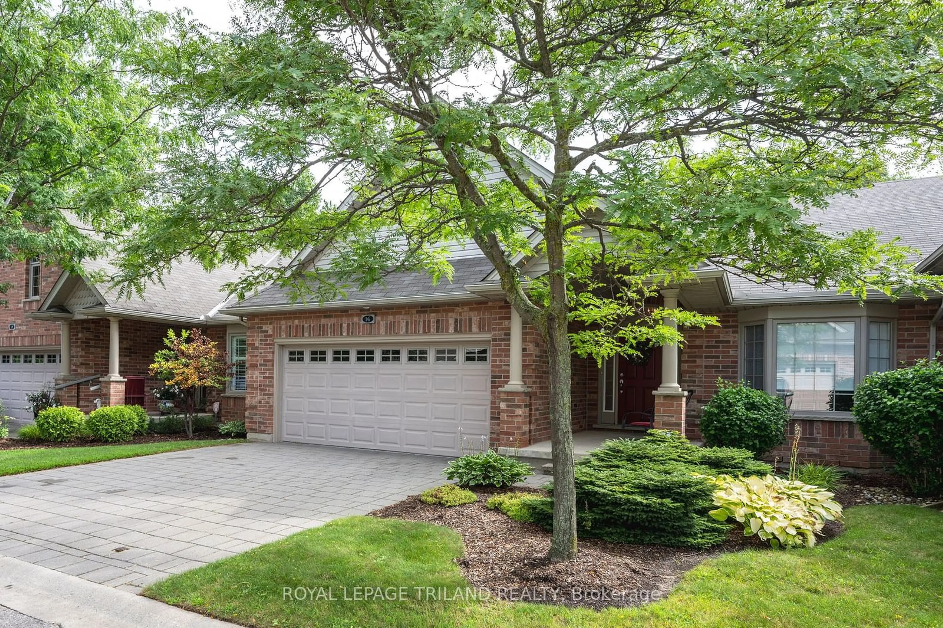 Home with brick exterior material for 1502 Warbler Woods Walk #16, London Ontario N6K 0A7