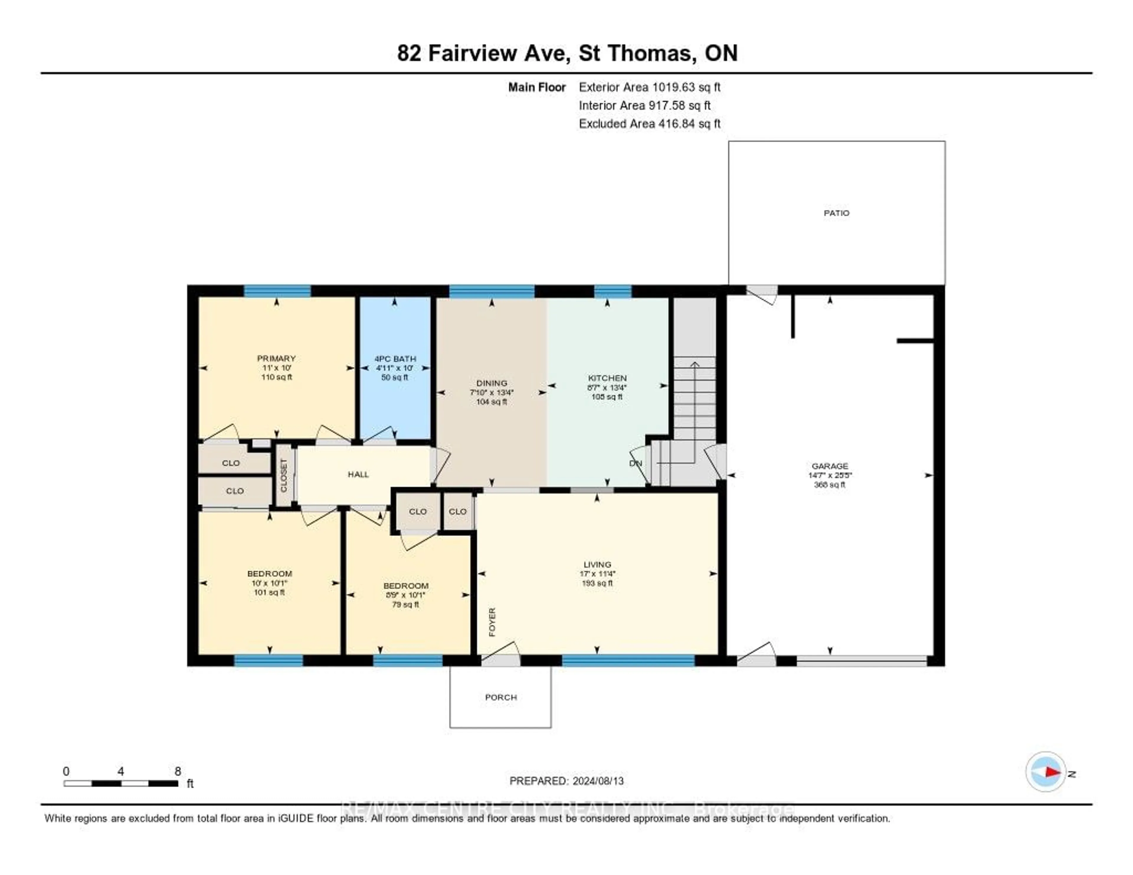 Floor plan for 82 Fairview Ave, St. Thomas Ontario N5R 4X6