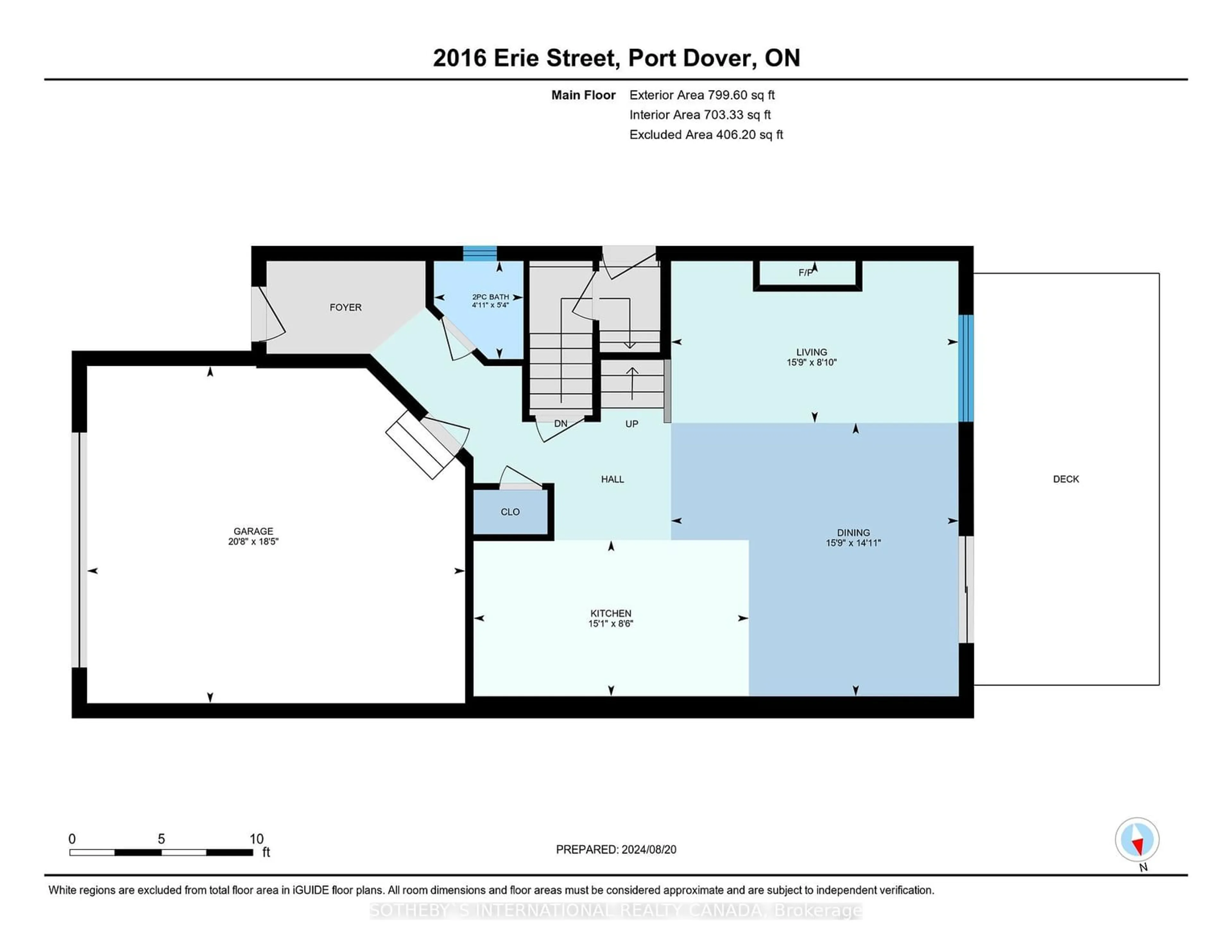 Floor plan for 2016 Erie St, Norfolk Ontario N0A 1N7