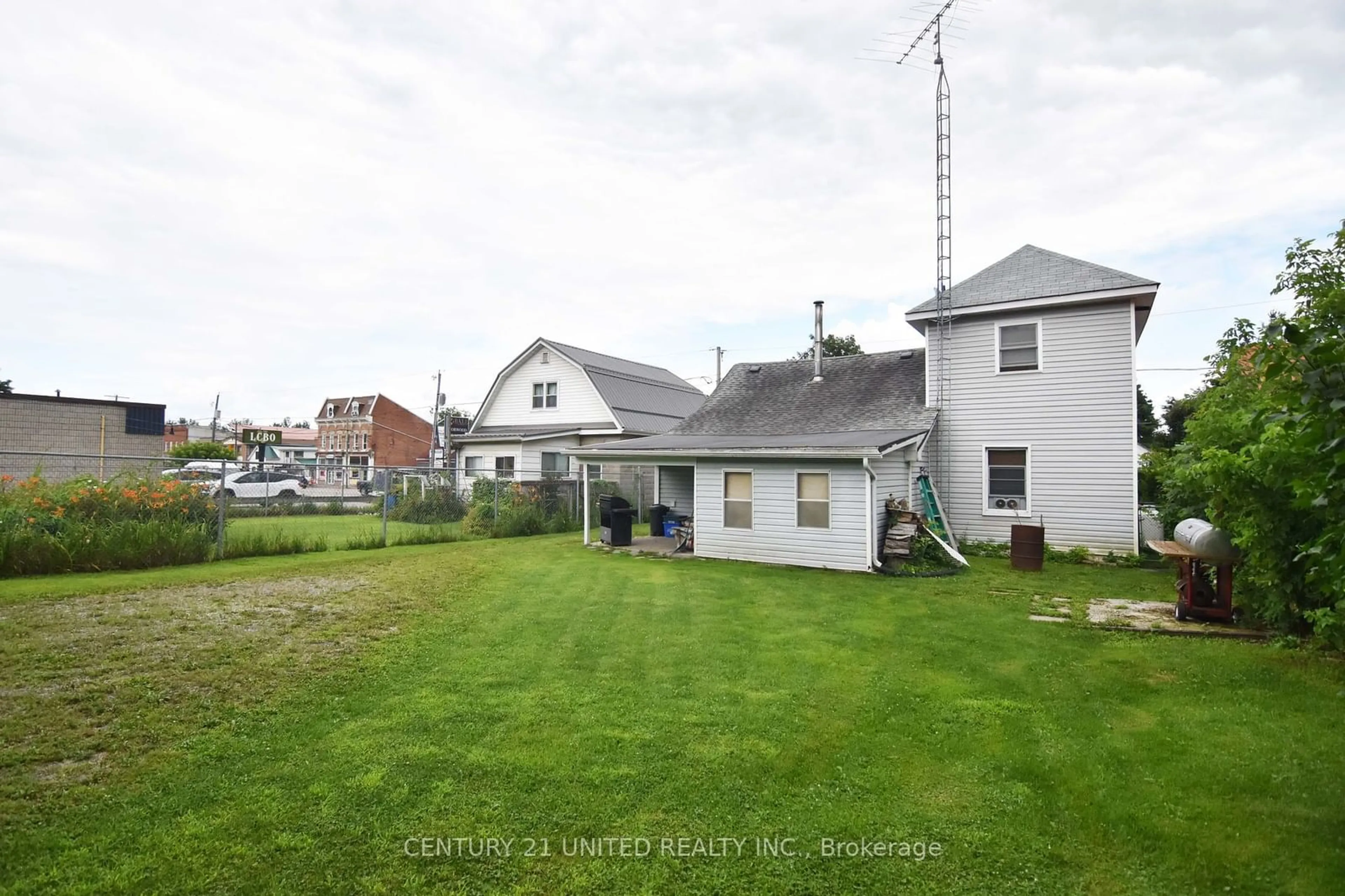 Frontside or backside of a home, the fenced backyard for 4240 Hwy 7, Asphodel-Norwood Ontario K0L 2W0