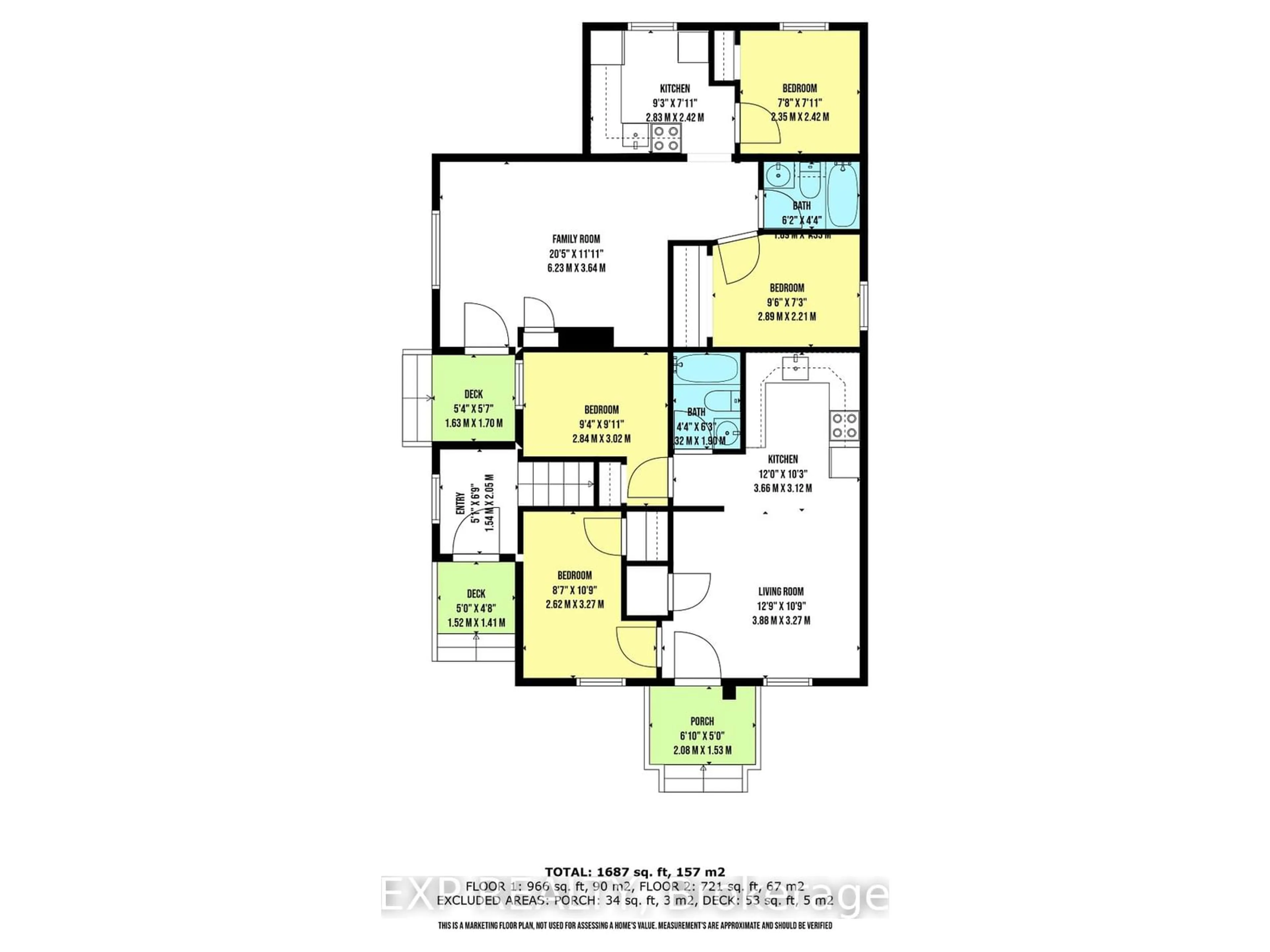 Floor plan for 4 Mary St, Kawartha Lakes Ontario K9V 2N4