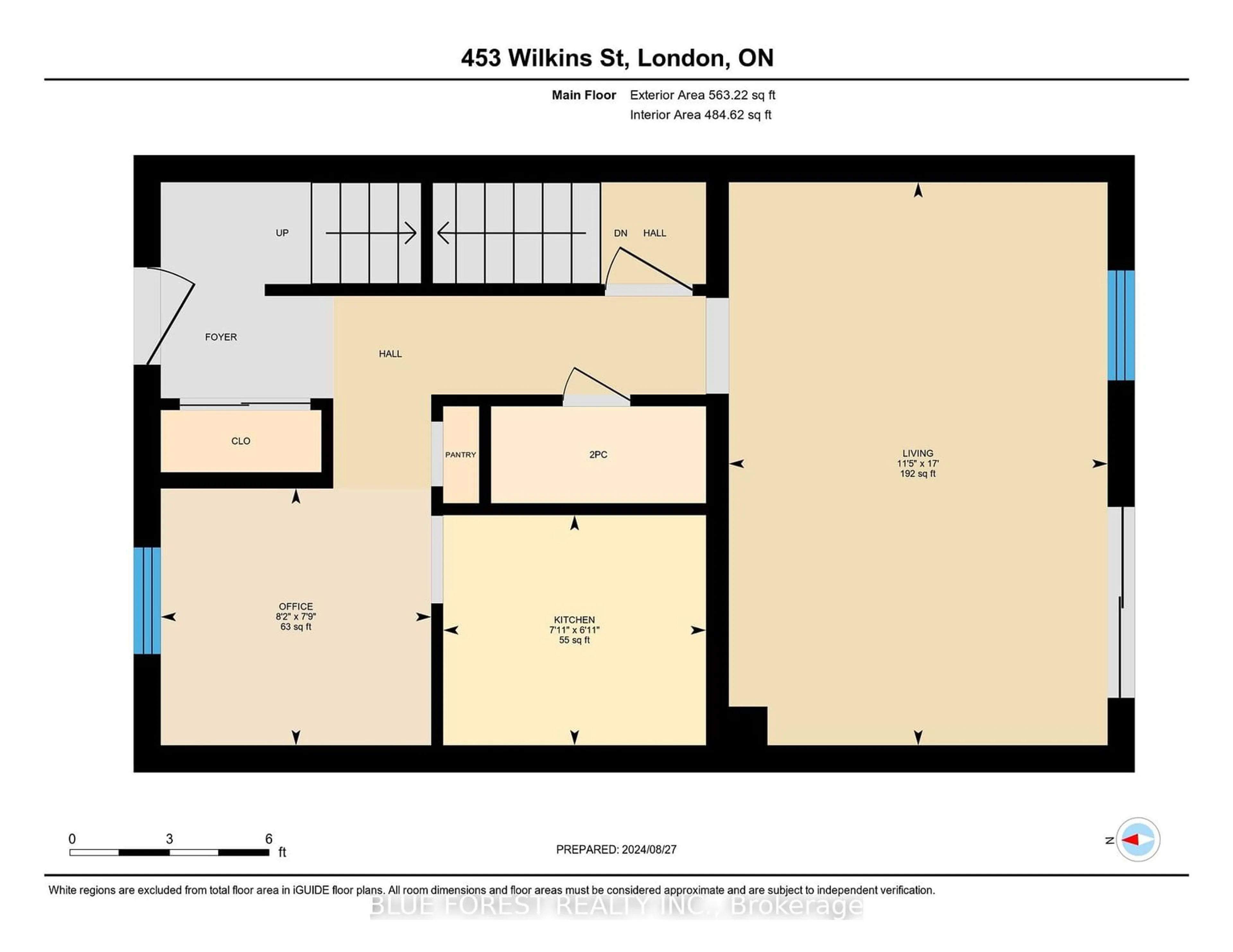 Floor plan for 453 Wilkins St, London Ontario N6C 5B5