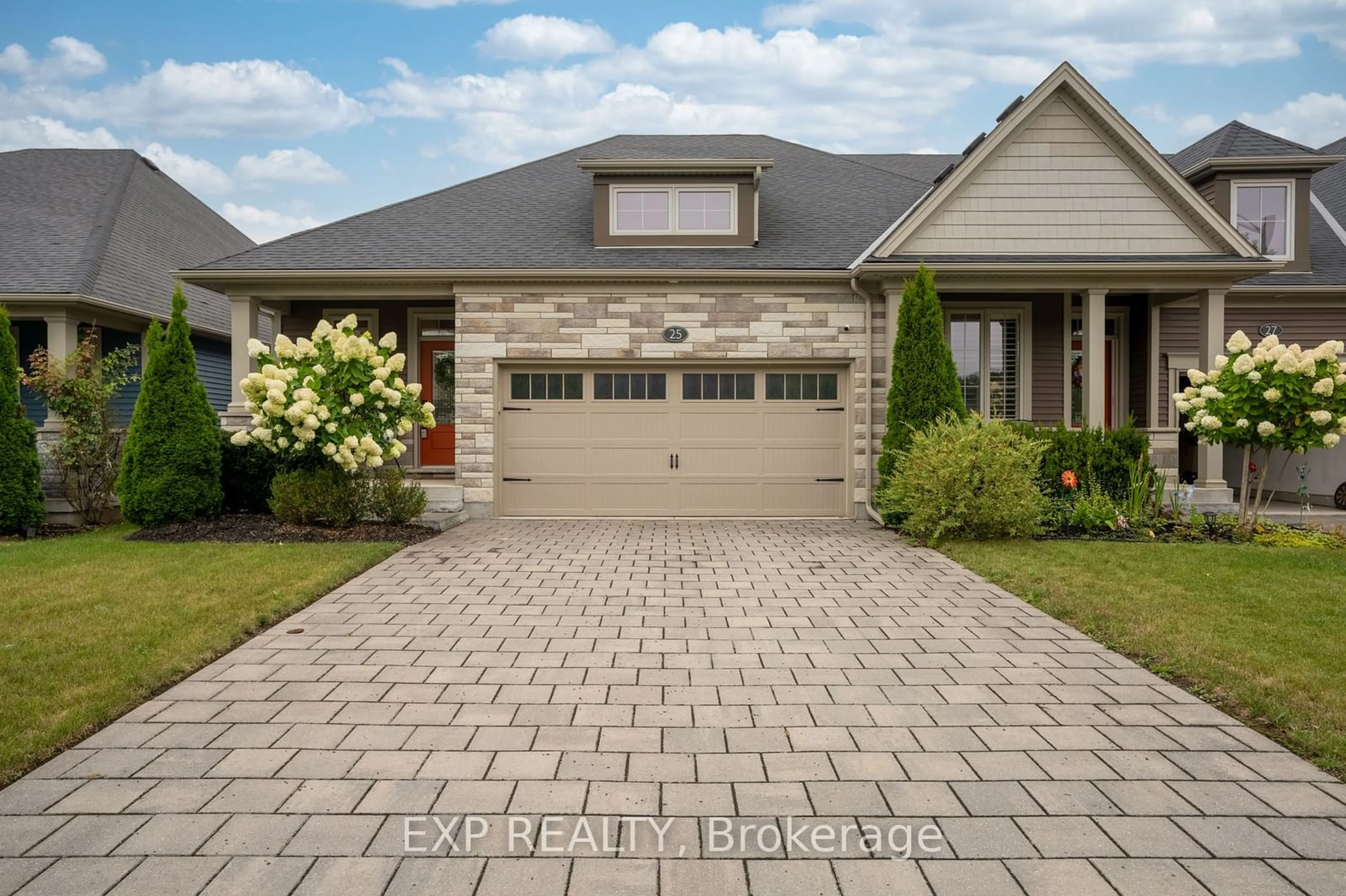 Home with brick exterior material for 25 Andrew Lane, Thorold Ontario L2V 0V3