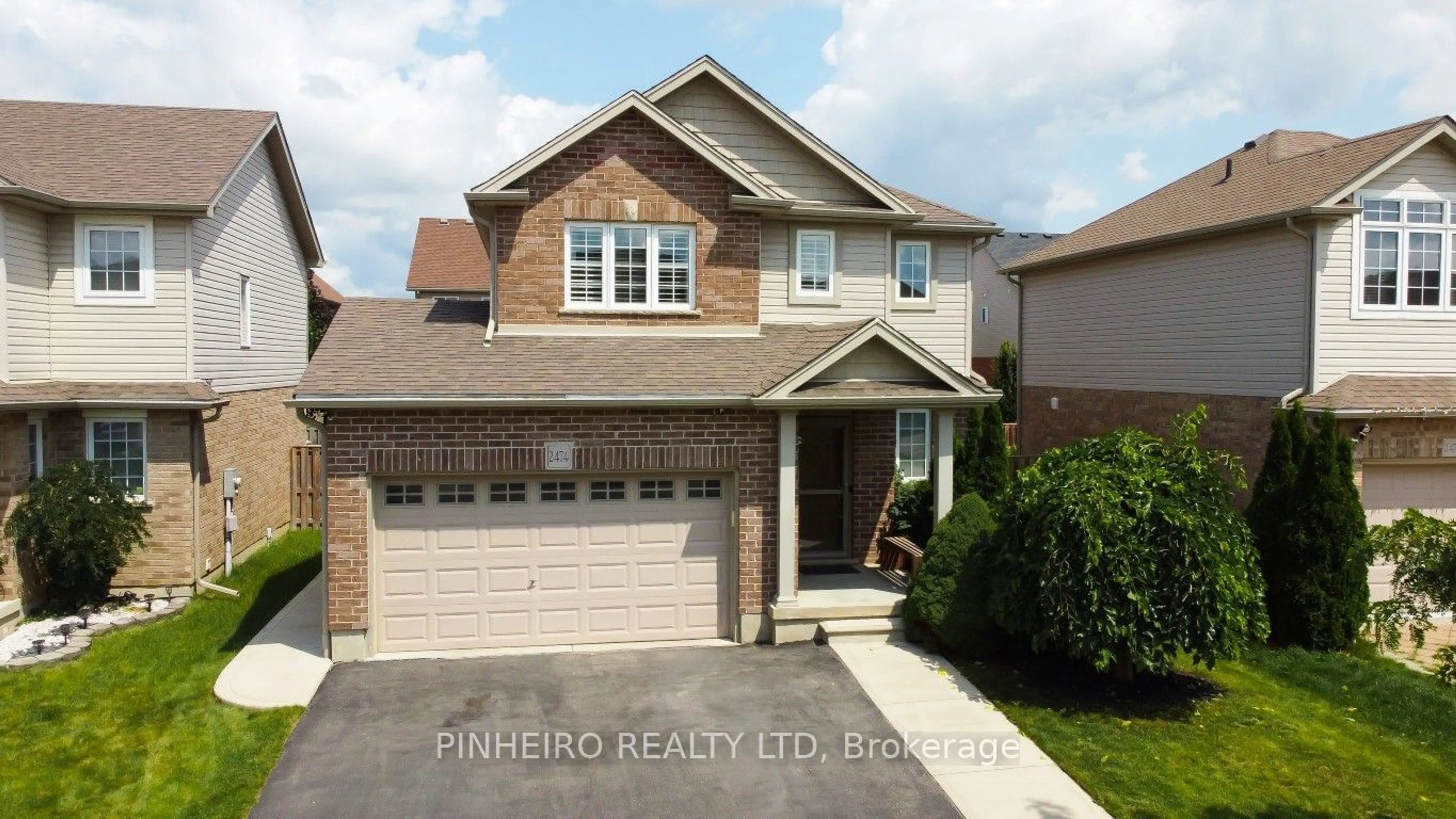 Frontside or backside of a home, the street view for 2474 Asima Dr, London Ontario N6M 0B3