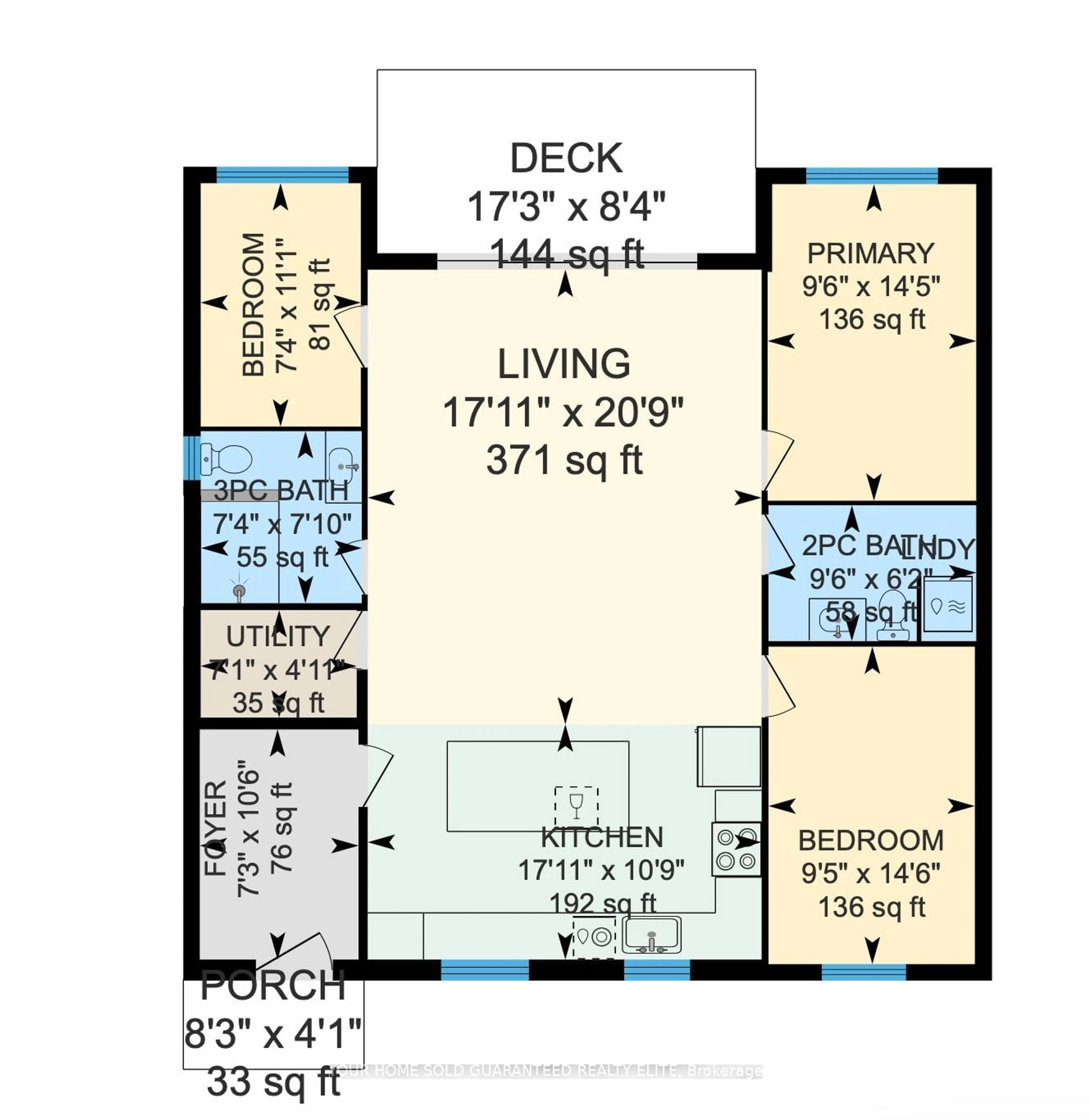 Floor plan for 71865 Sunview Ave, Bluewater Ontario N0M 1N0