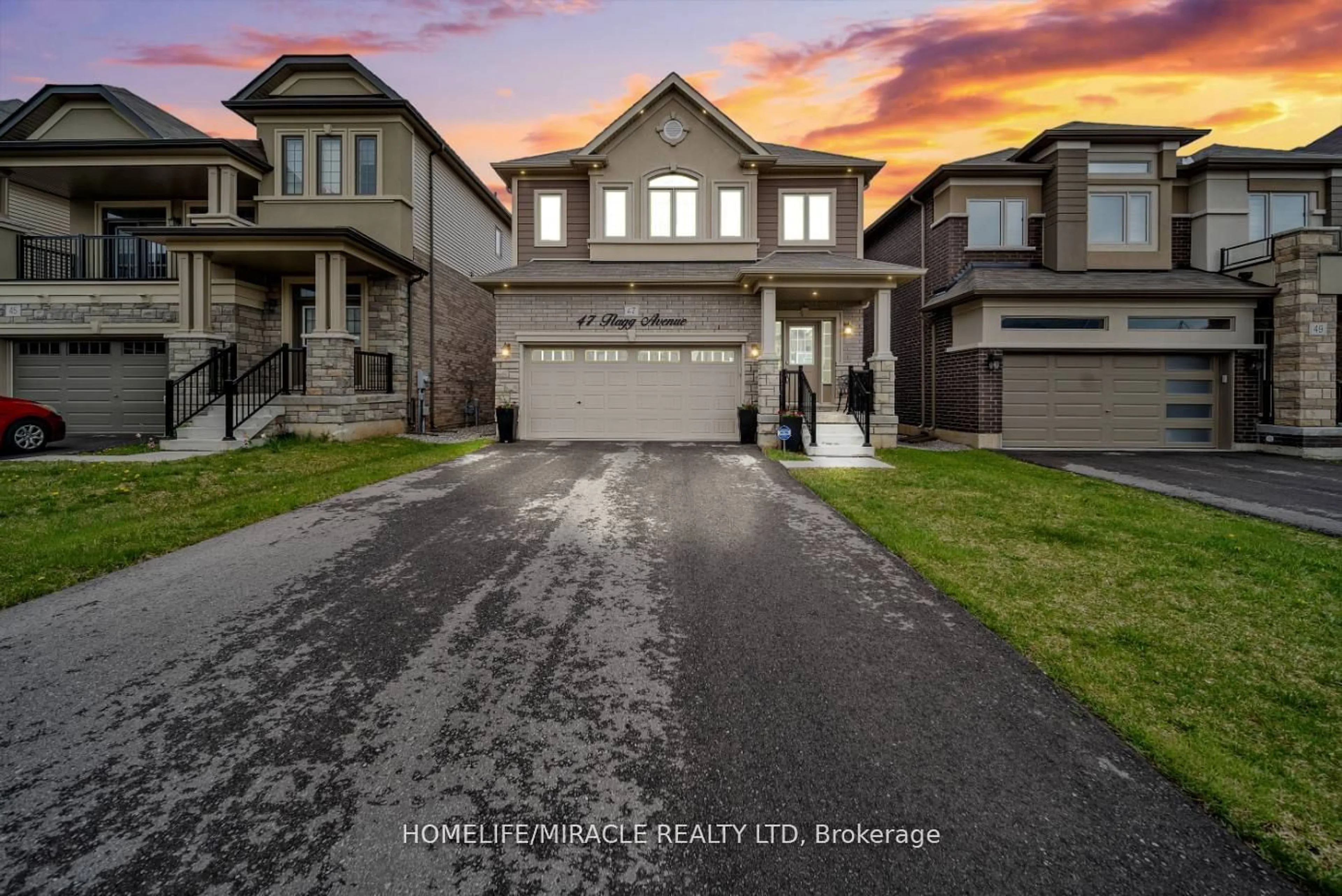 Frontside or backside of a home, the street view for 47 Flagg Ave, Brant Ontario N3L 0K1