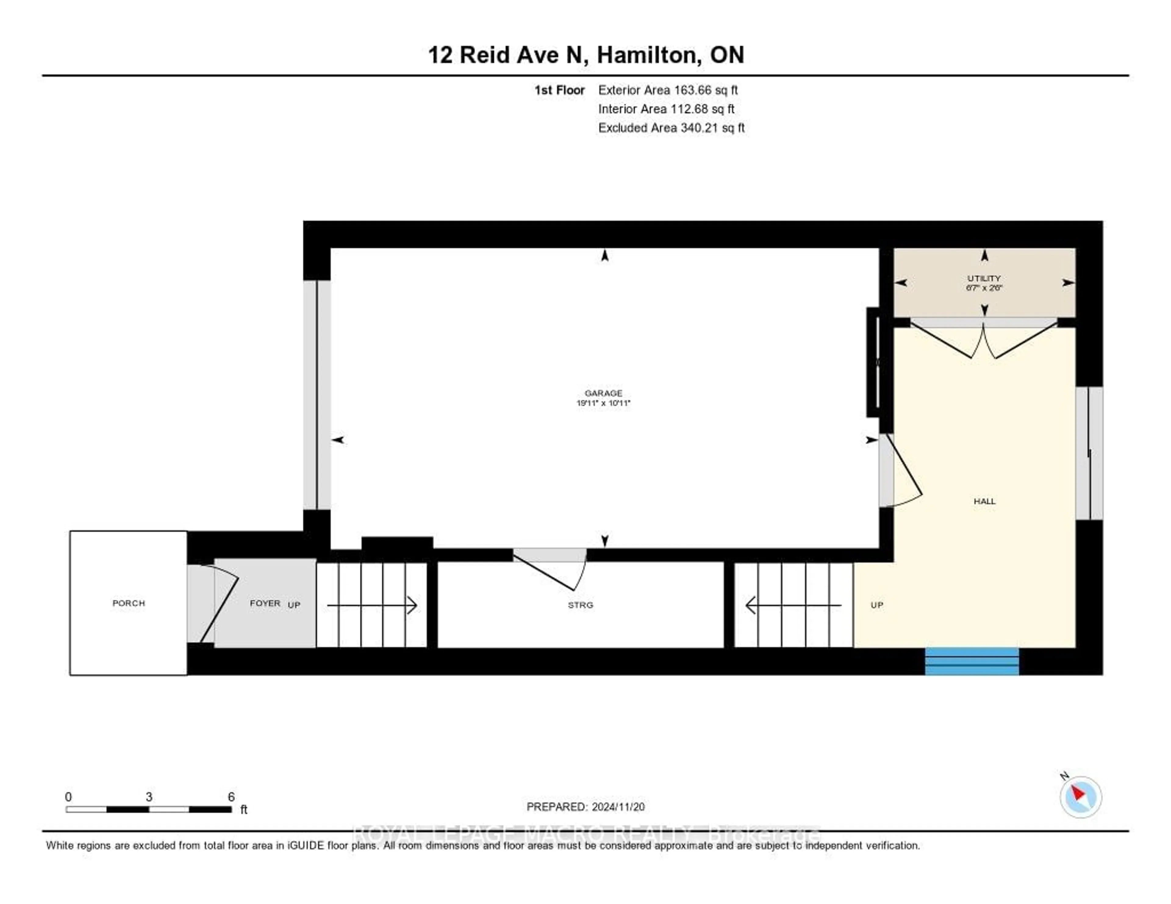 Floor plan for 12 Reid Ave, Hamilton Ontario L8H 0B5