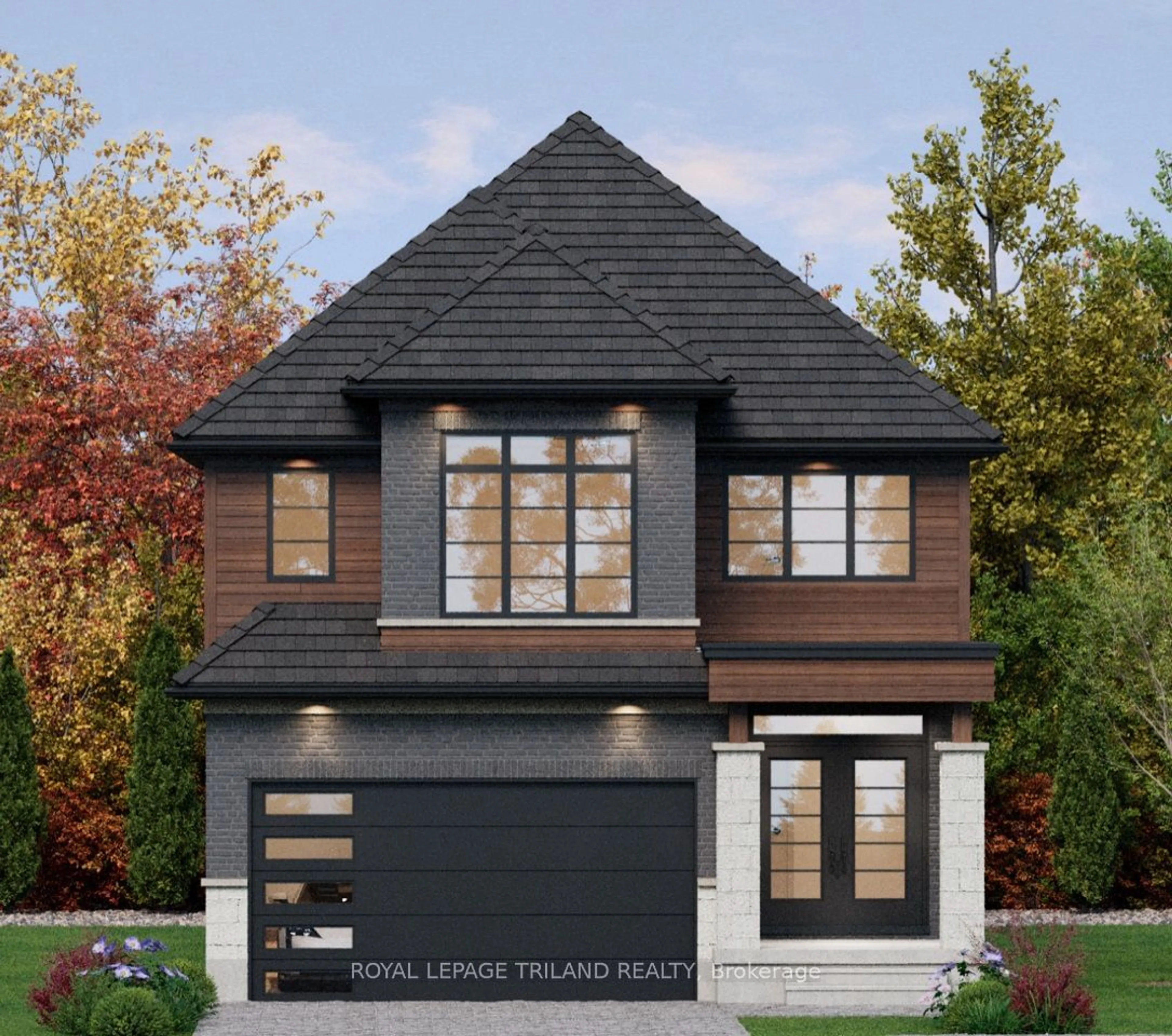 Home with brick exterior material for Lot 73 Liberty Crossing, London Ontario N6P 1J9