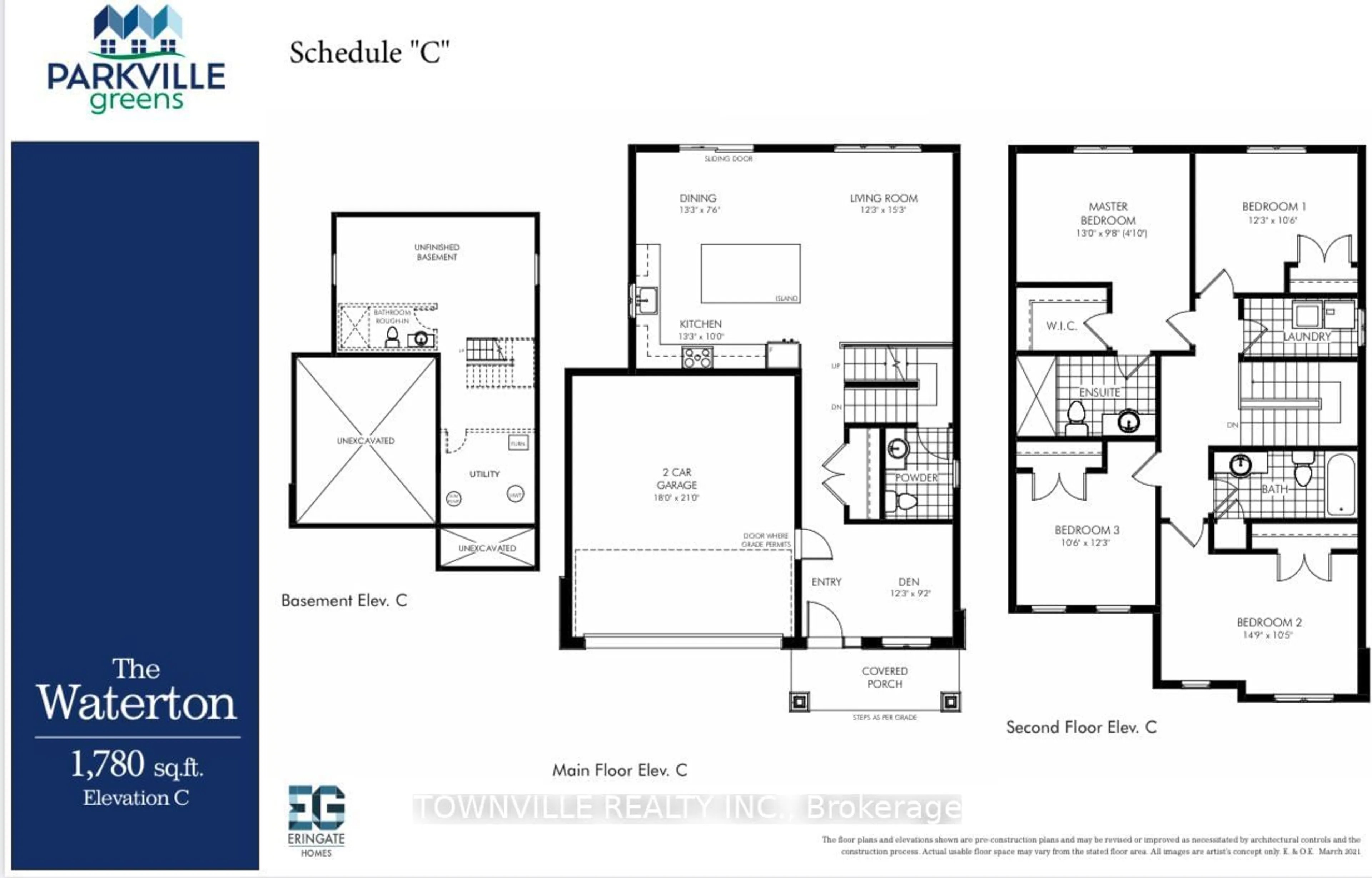 Floor plan for Lot 37 Bradden Cres, Belleville Ontario K8N 0T8