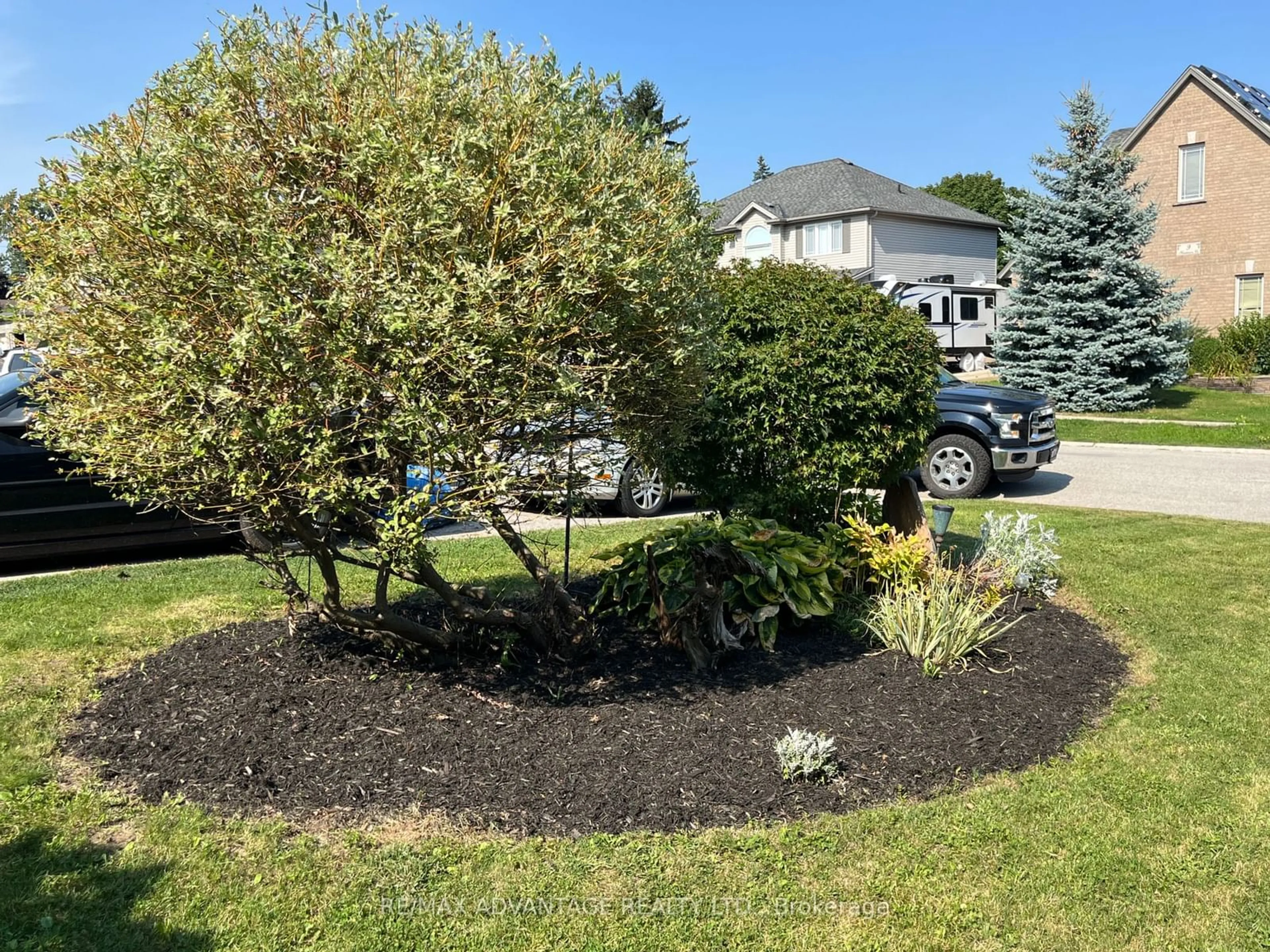 Patio, the fenced backyard for 12 Henderson Crt, Ingersoll Ontario N5C 0A1