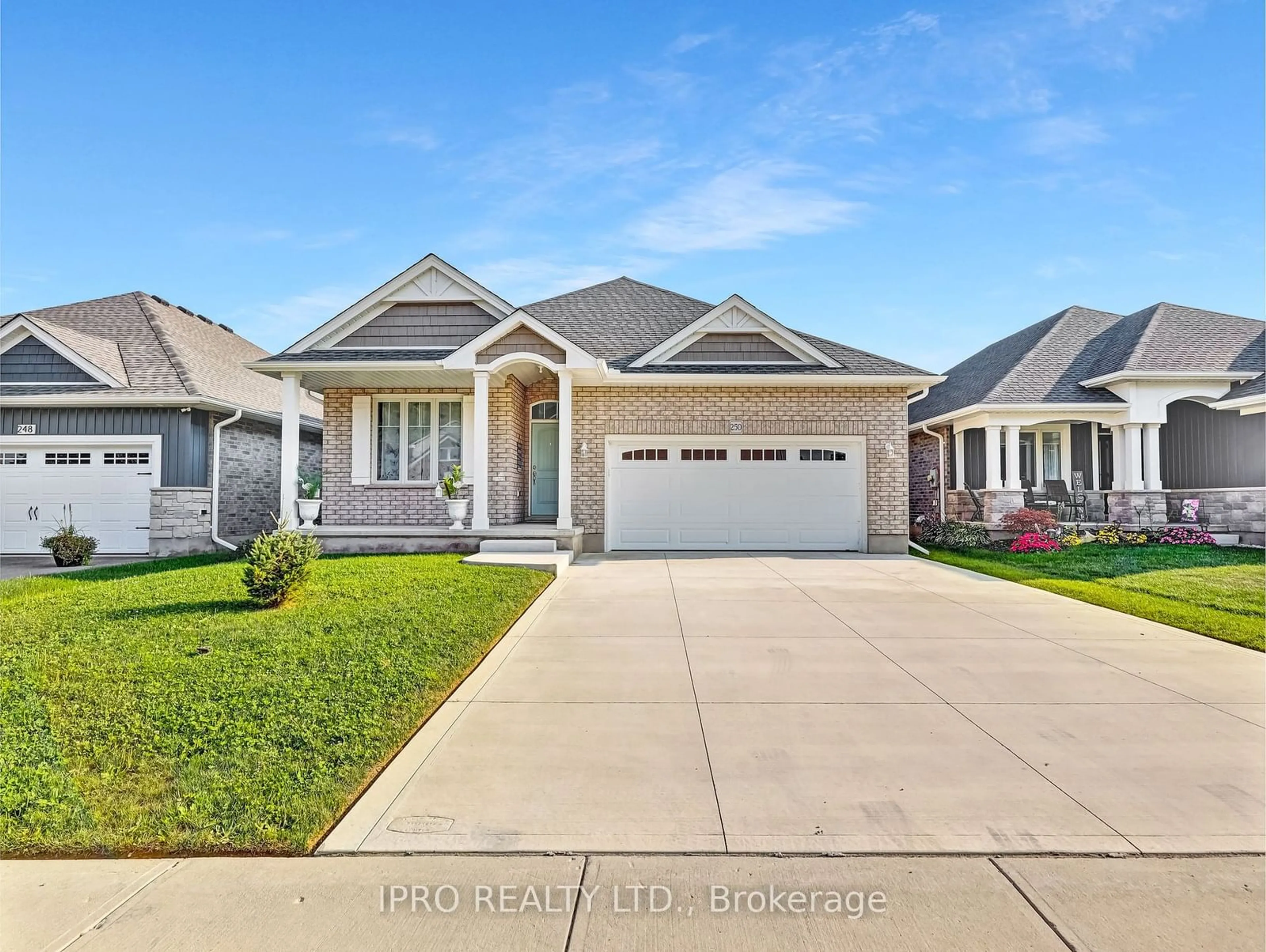 Frontside or backside of a home, the street view for 250 Hill St, Central Elgin Ontario N5L 1J8