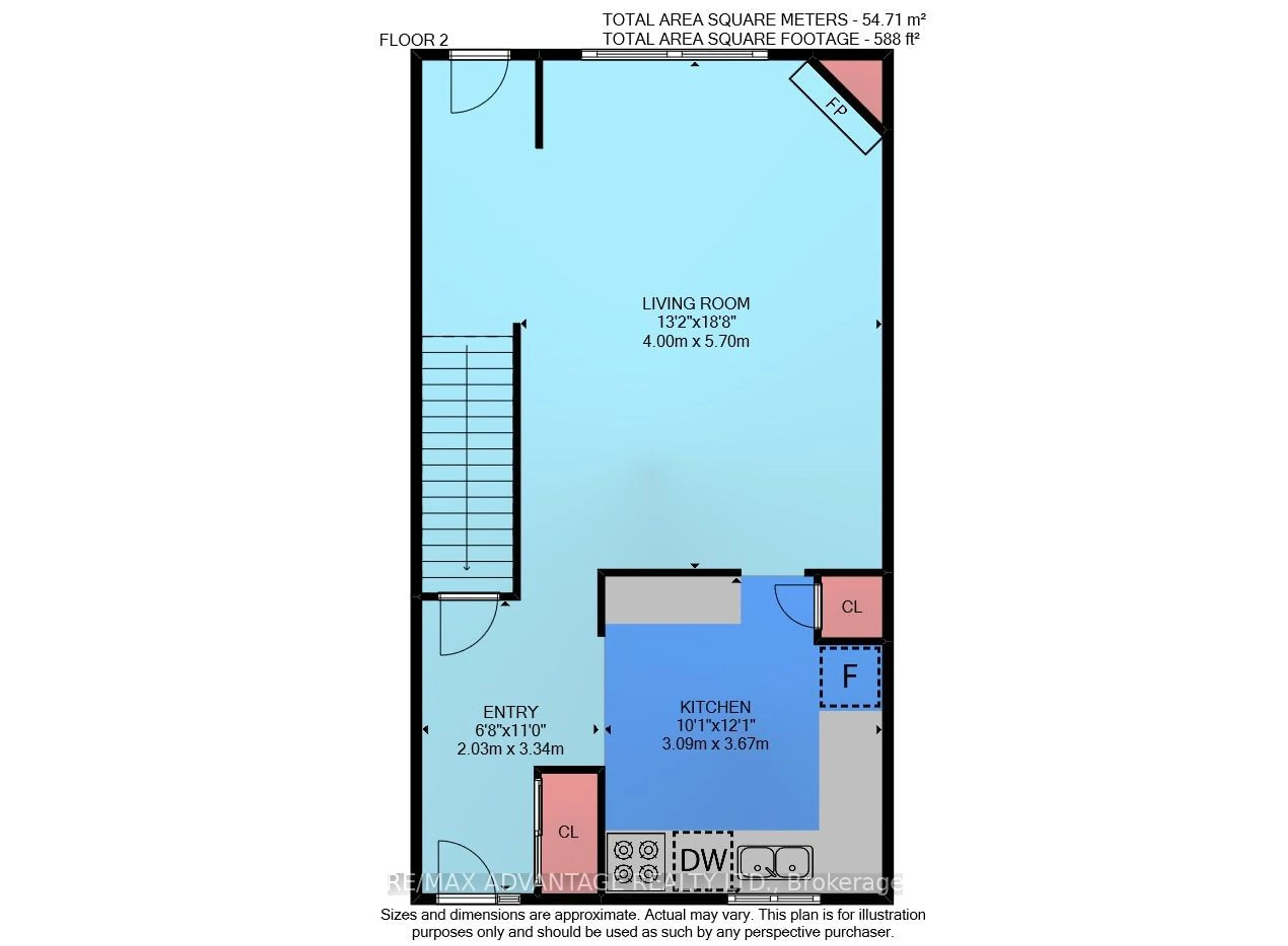 Floor plan for 215 Commissioners Rd #5, London Ontario N6J 1X9