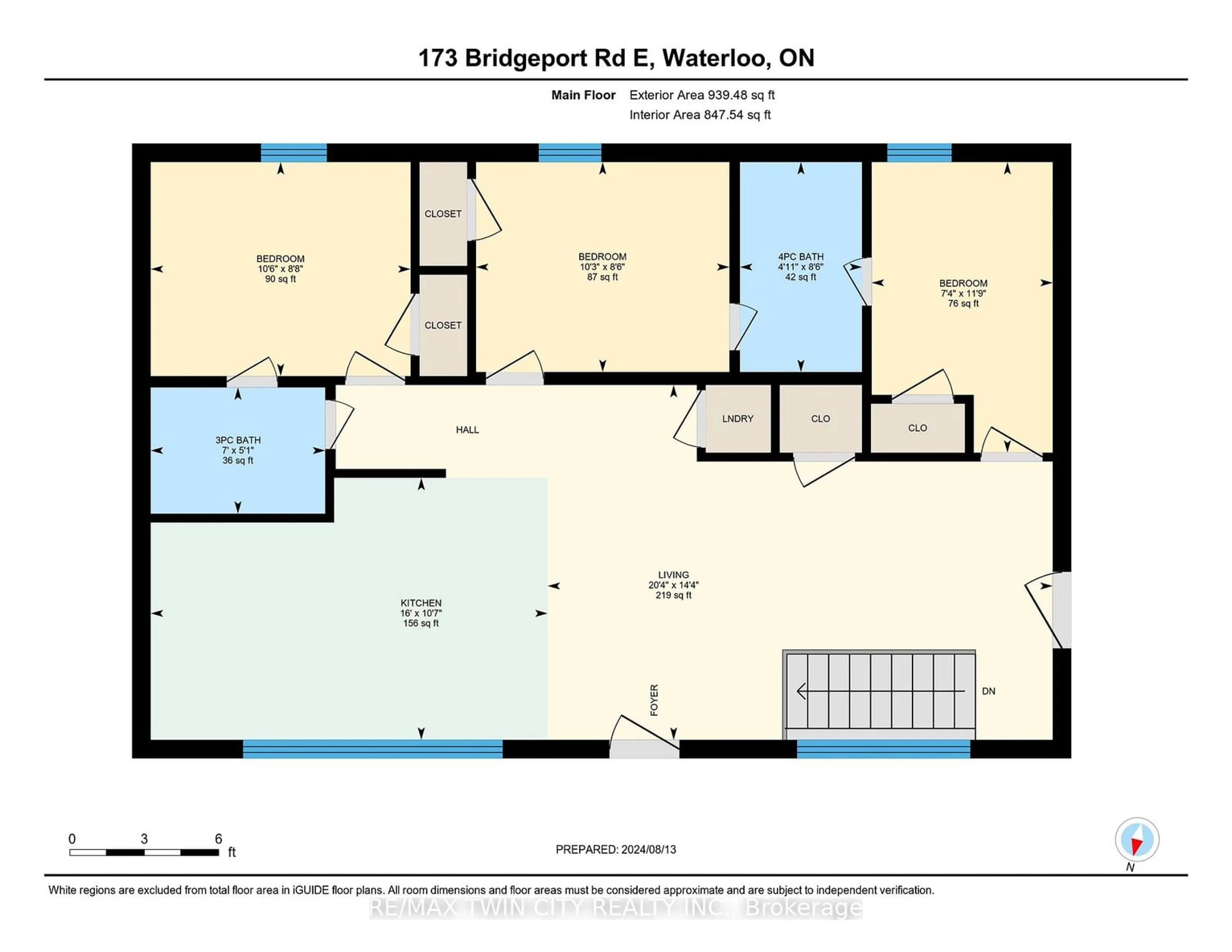 Floor plan for 173 Bridgeport Rd, Waterloo Ontario N2J 2K6