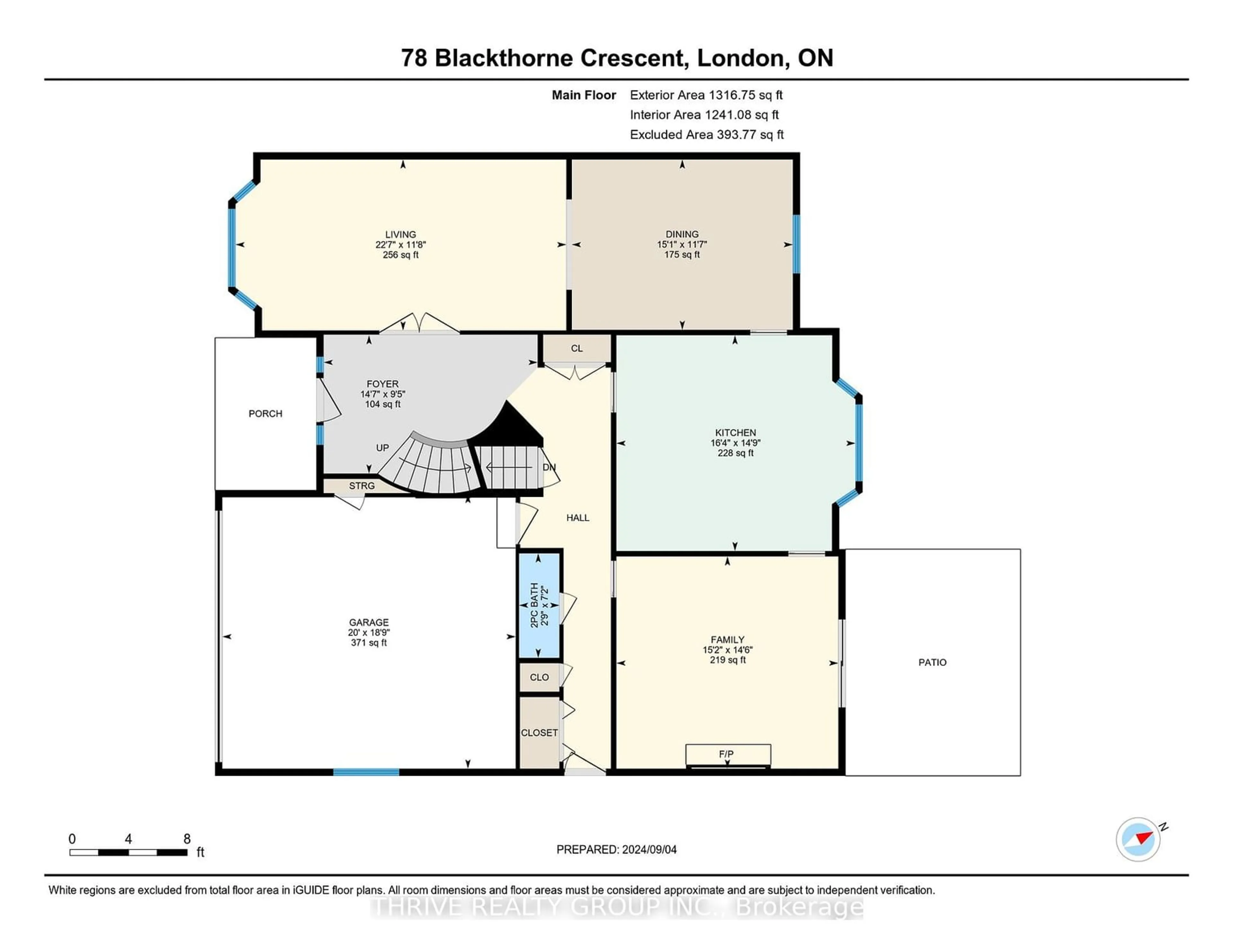 Floor plan for 78 BLACKTHORNE Cres, London Ontario N6J 4B5