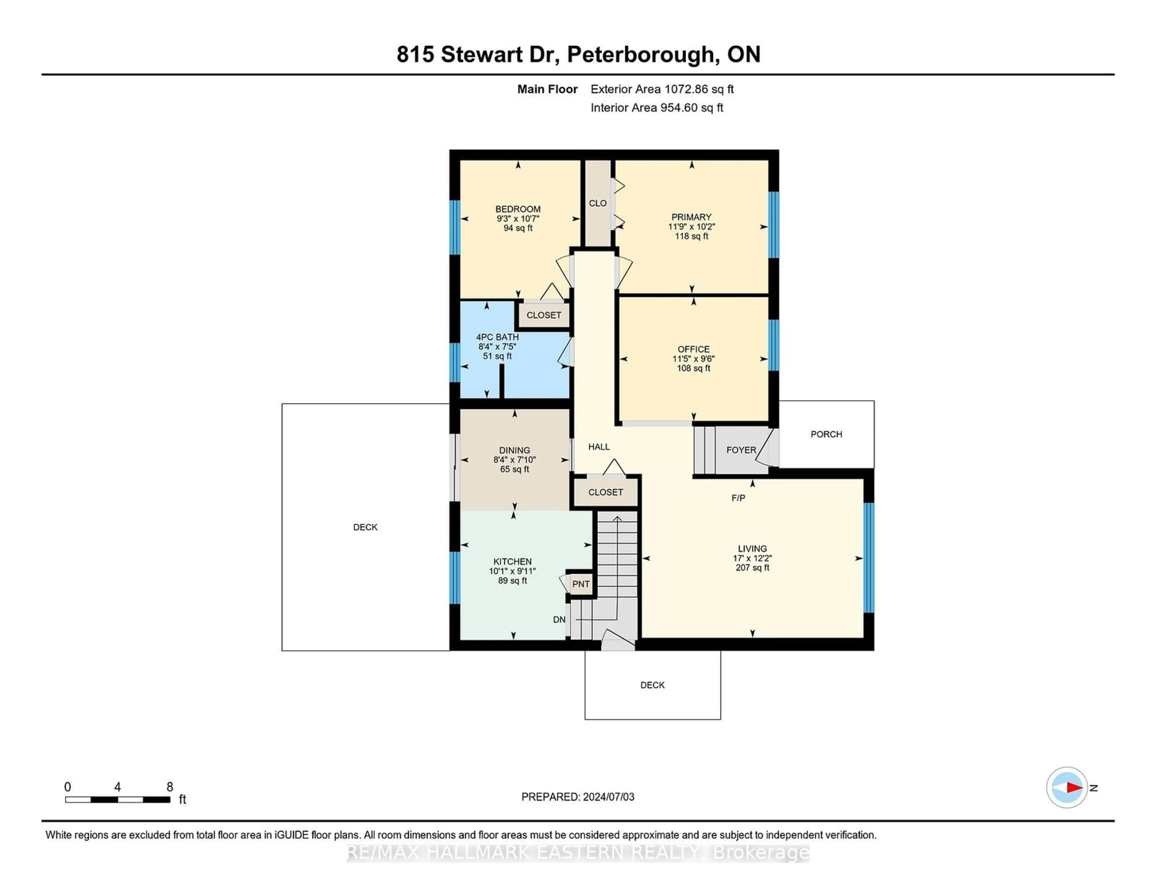 Floor plan for 815 Stewart Dr, Peterborough Ontario K9J 7R3