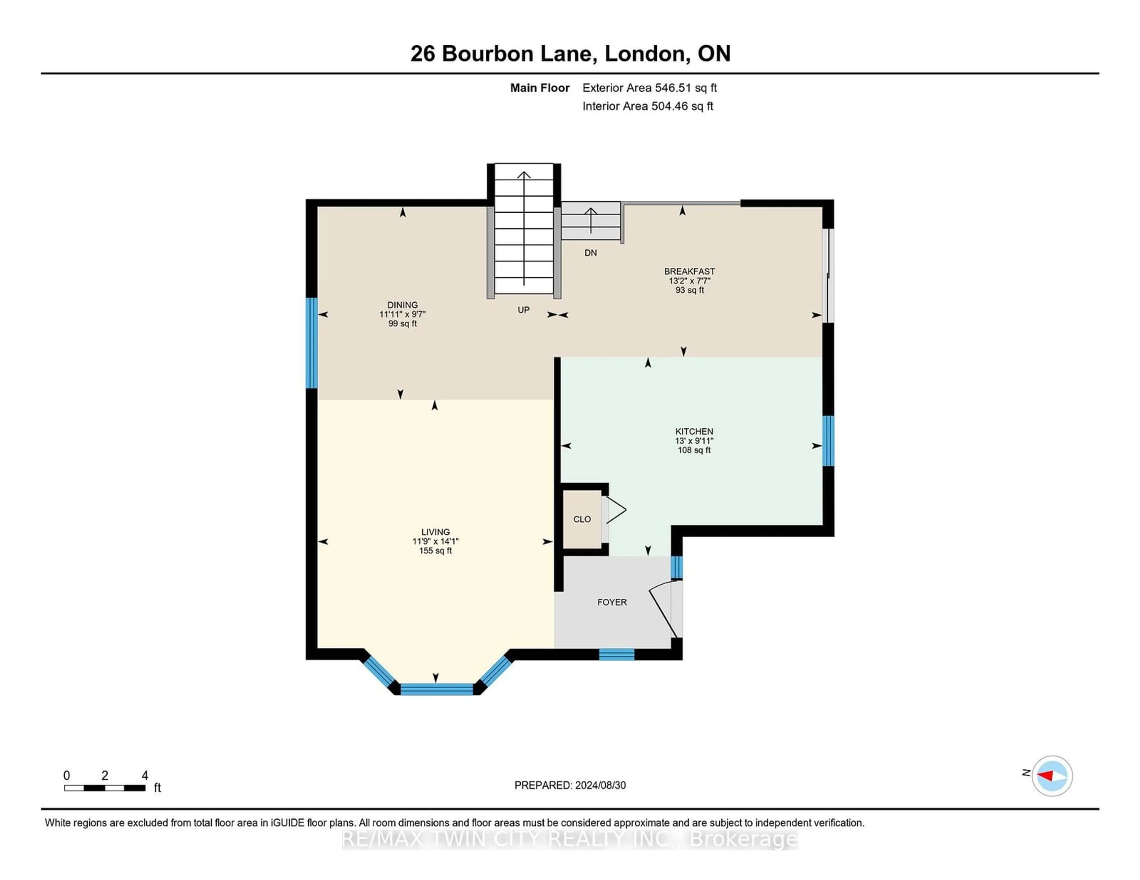 Floor plan for 26 Bourbon Lane, London Ontario N5V 4B3