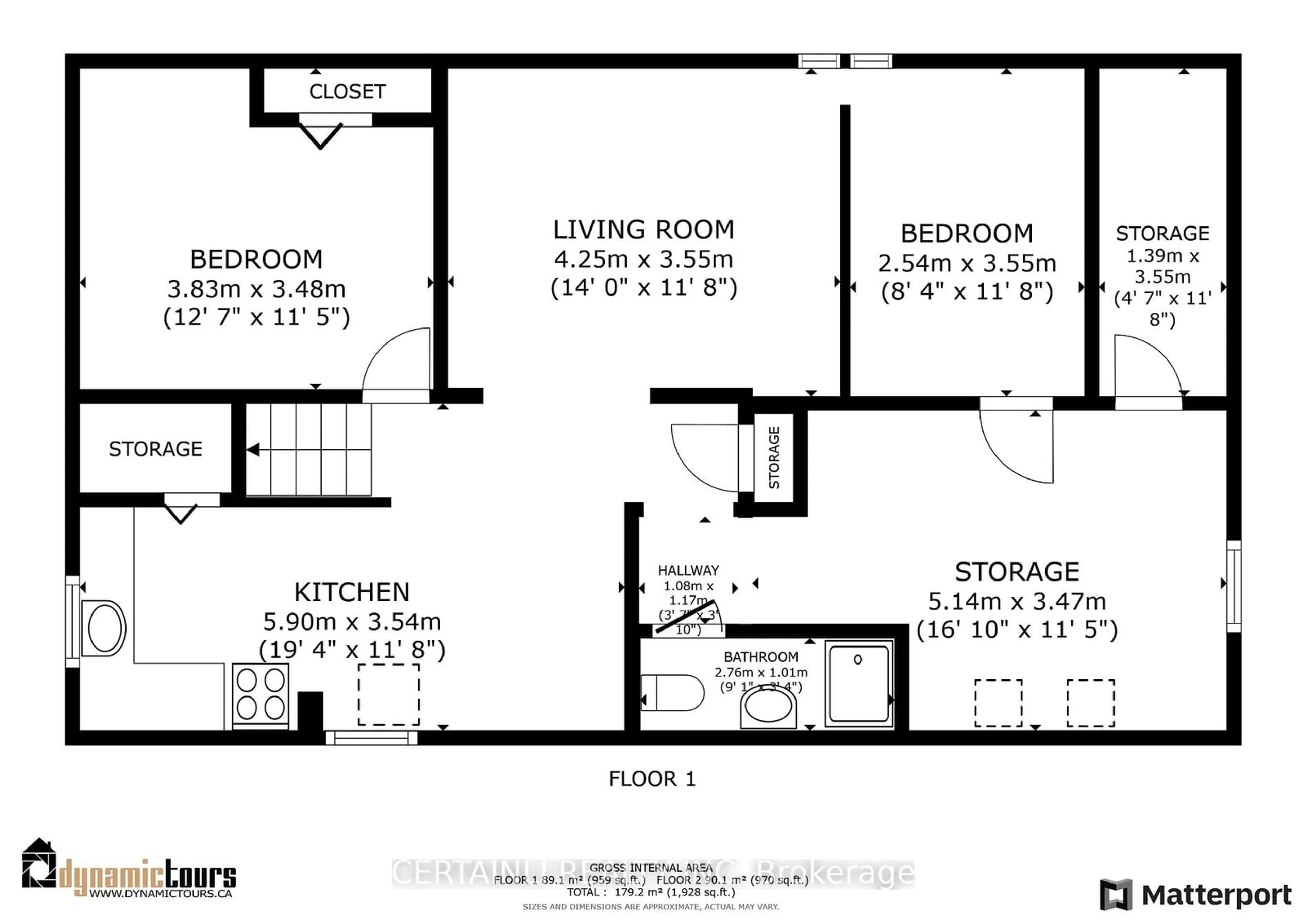 Floor plan for 492 Salisbury St, London Ontario N5Y 3B5