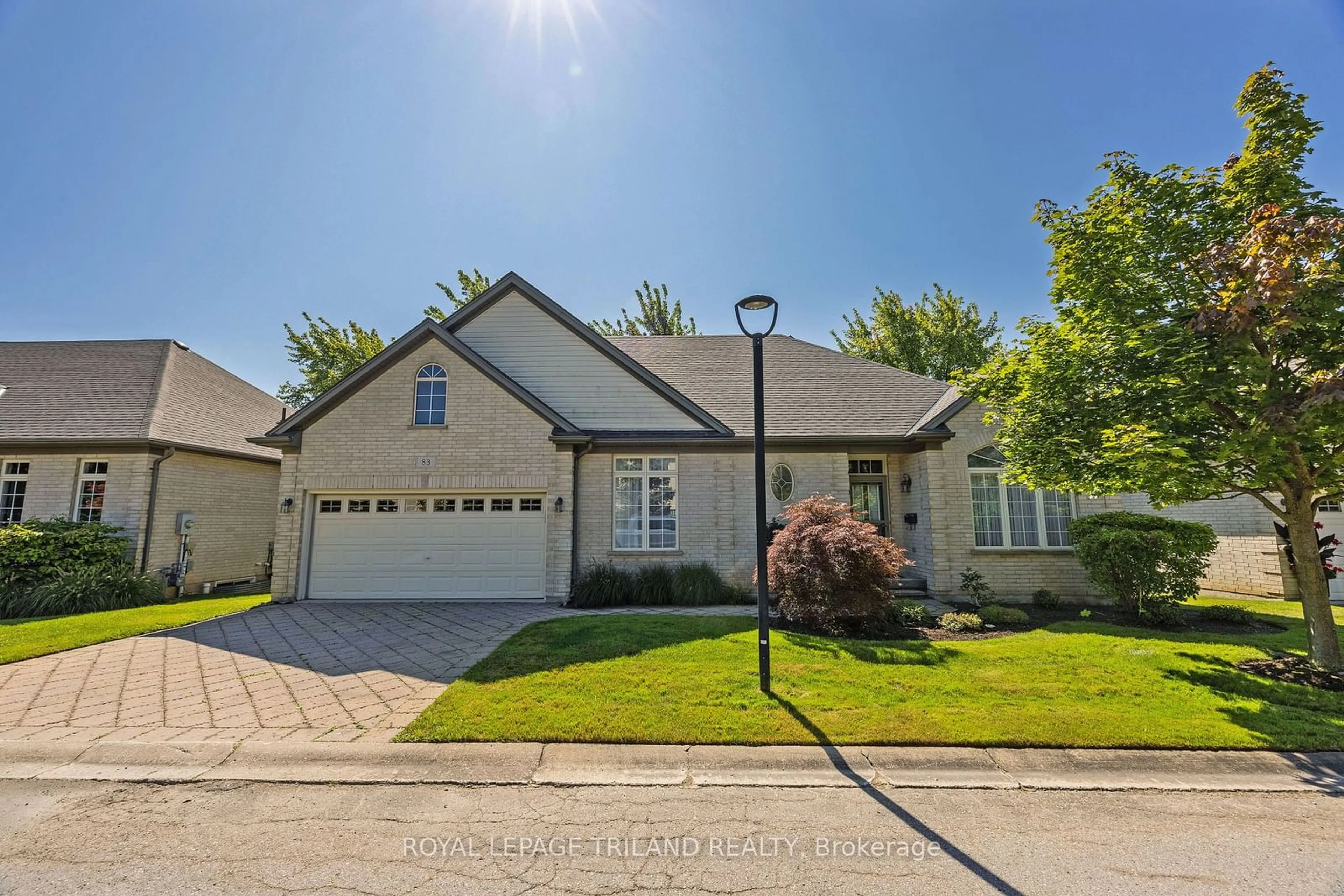 Frontside or backside of a home, the street view for 505 Blue Jay Dr #83, London Ontario N5X 4K7