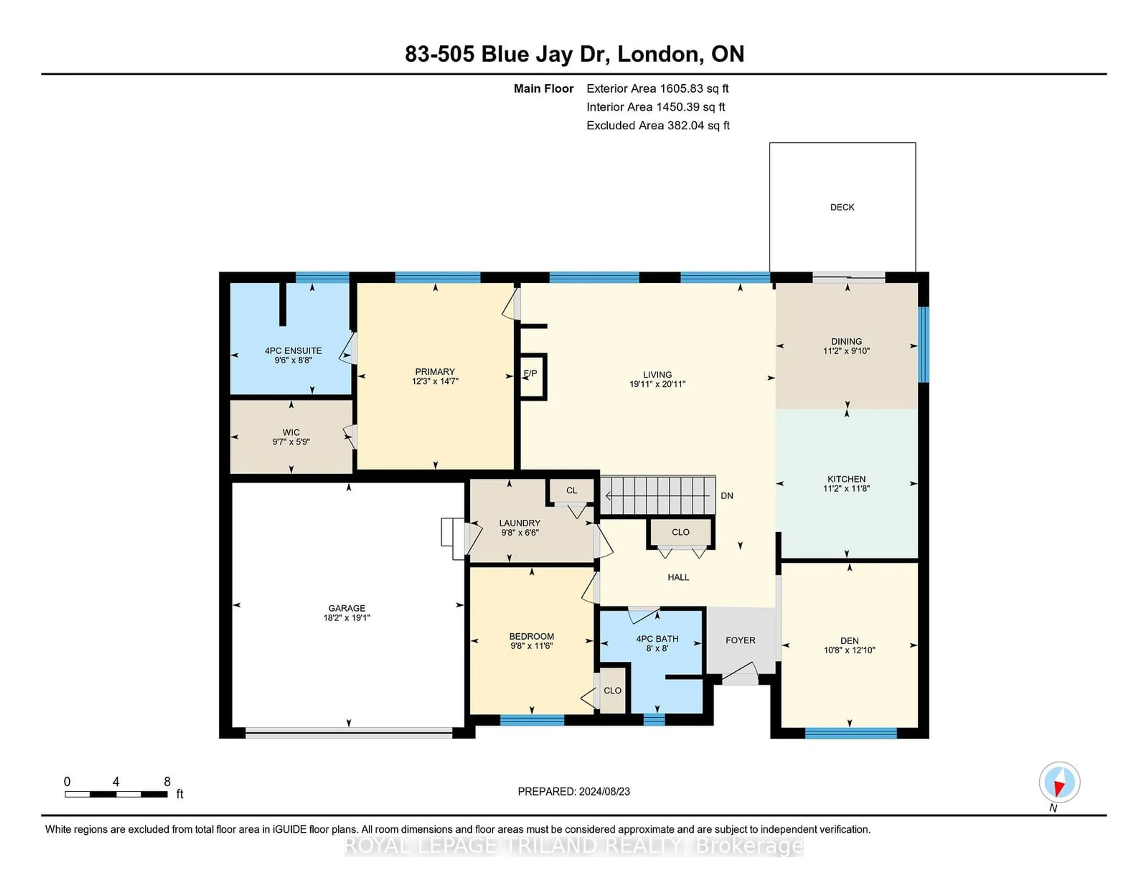 Floor plan for 505 Blue Jay Dr #83, London Ontario N5X 4K7