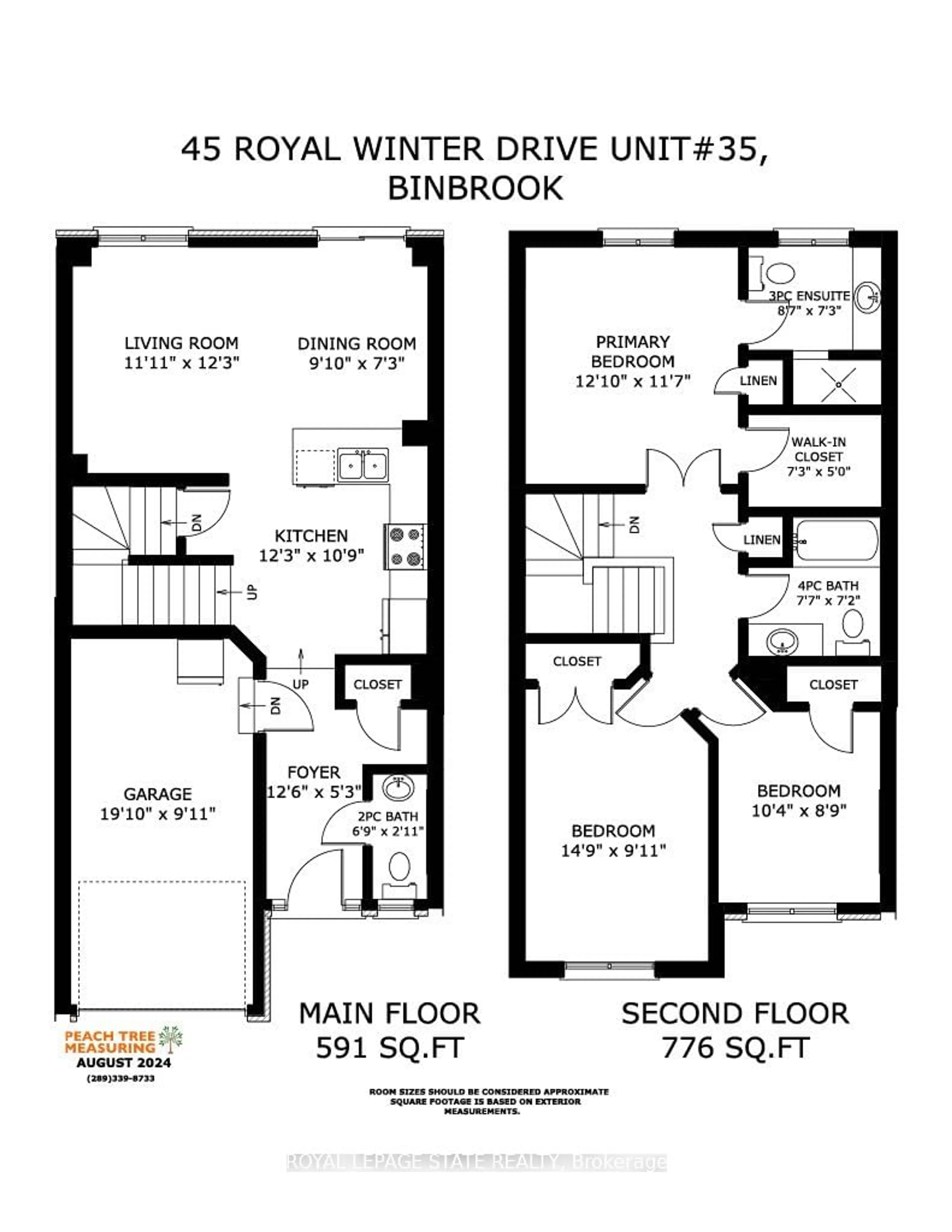 Floor plan for 45 Royal Winter Dr #35, Hamilton Ontario L0R 1C0