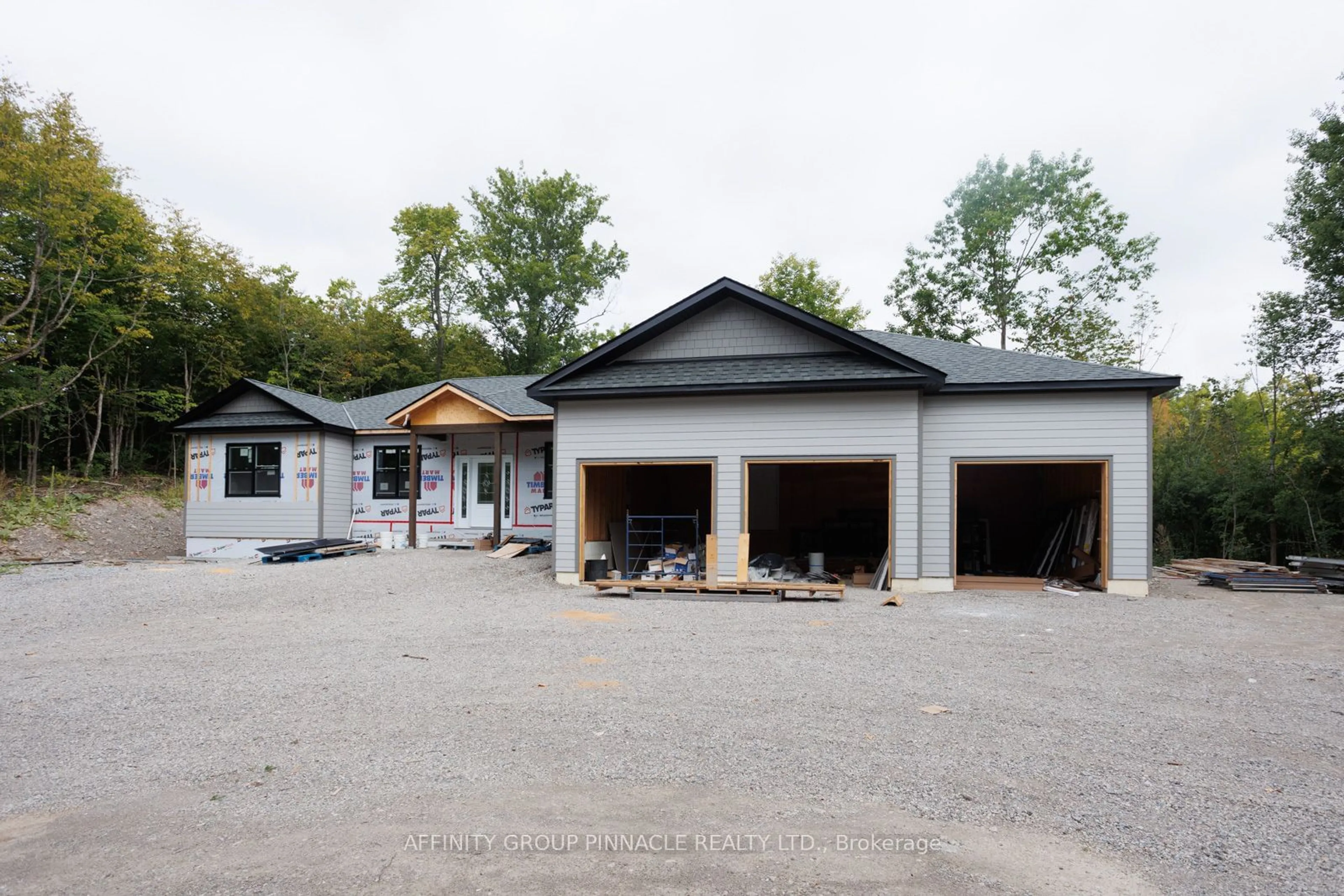 Indoor garage, cement floor for Lot 21 Ellwood Cres, Galway-Cavendish and Harvey Ontario K0M 1A0