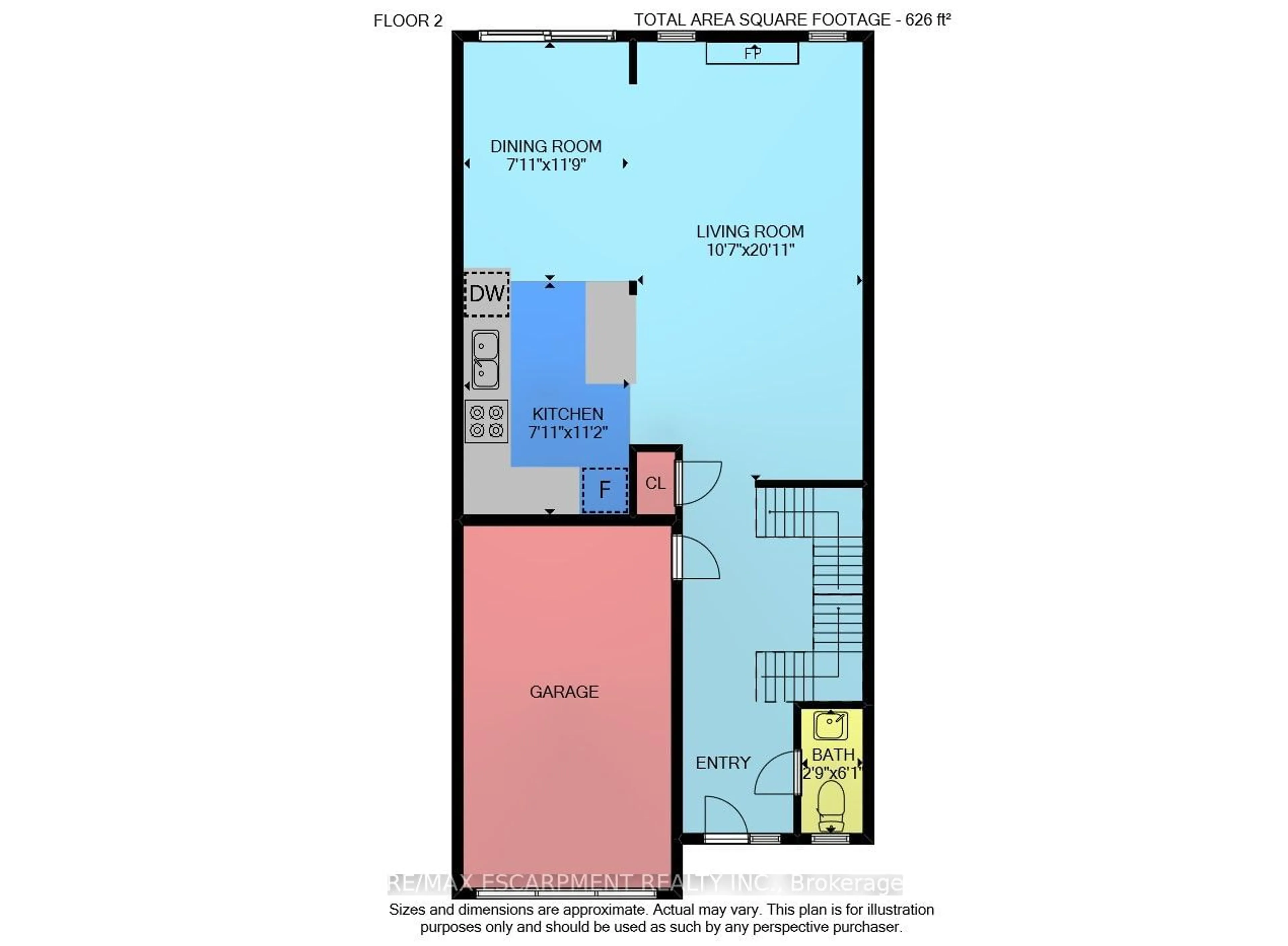 Floor plan for 310 Fall Fair Way #16, Hamilton Ontario L0R 1C0