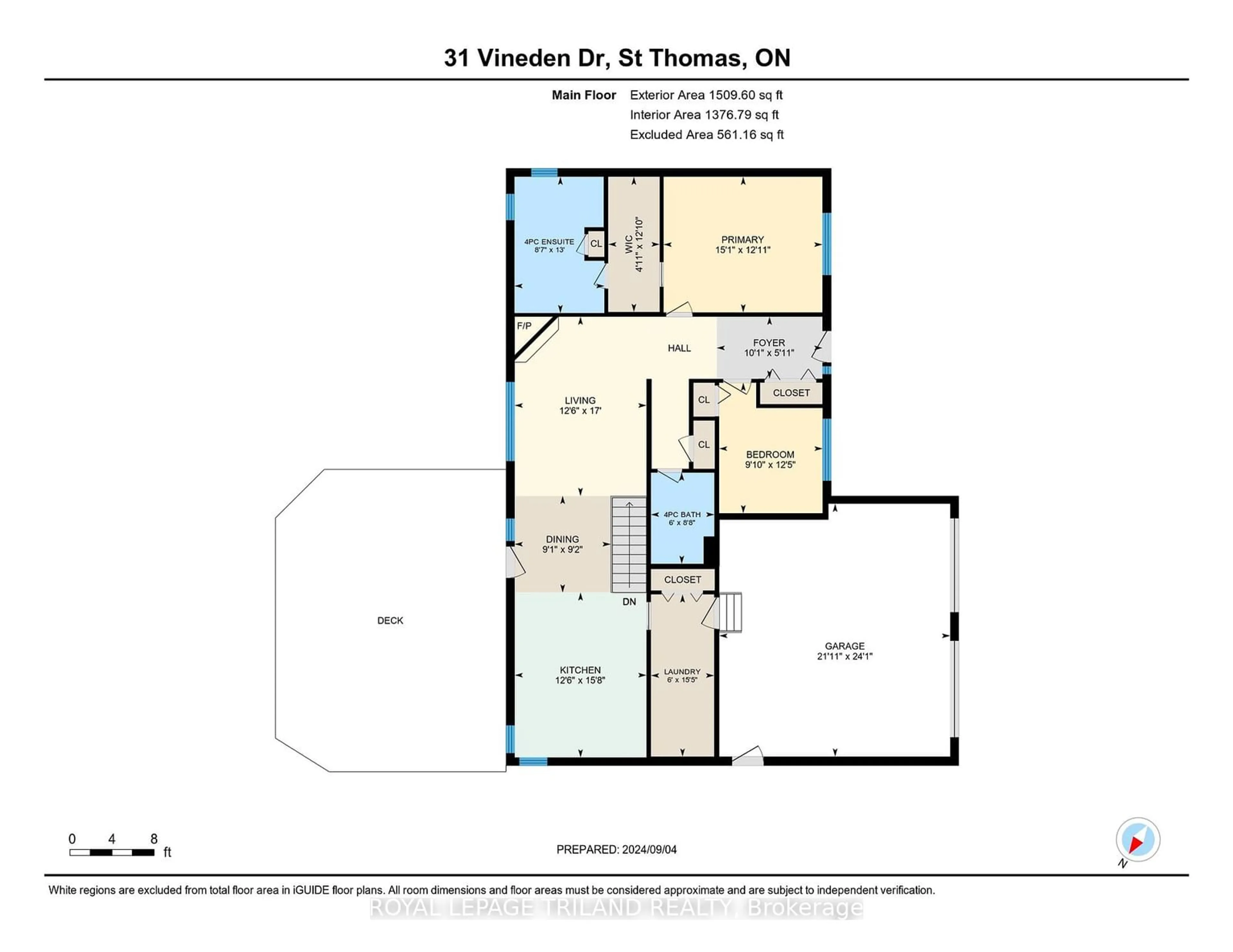 Floor plan for 31 Vineden Dr, St. Thomas Ontario N5P 2M7