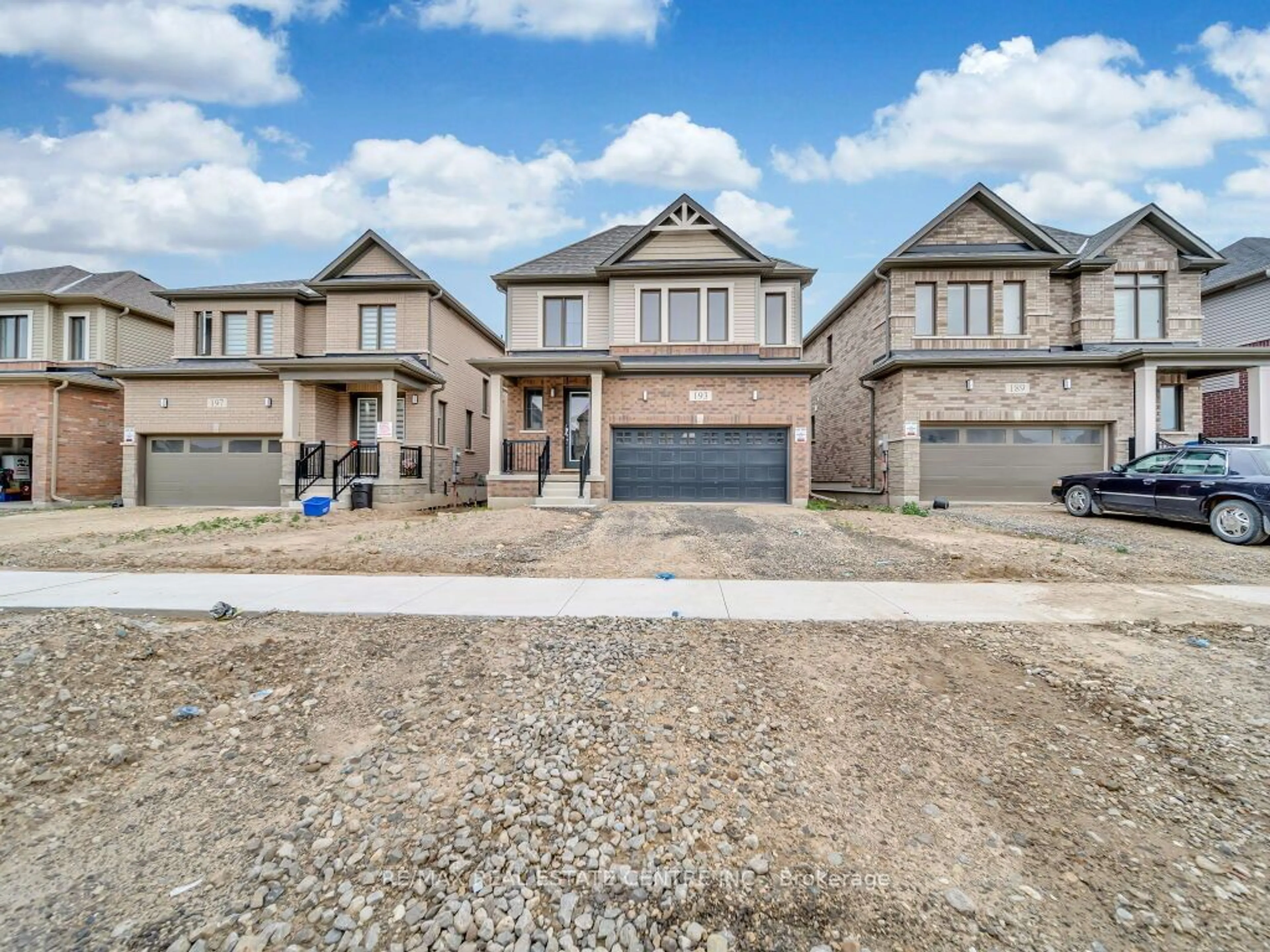 Frontside or backside of a home, the street view for 193 Leslie Davis St, North Dumfries Ontario N0B 1E0