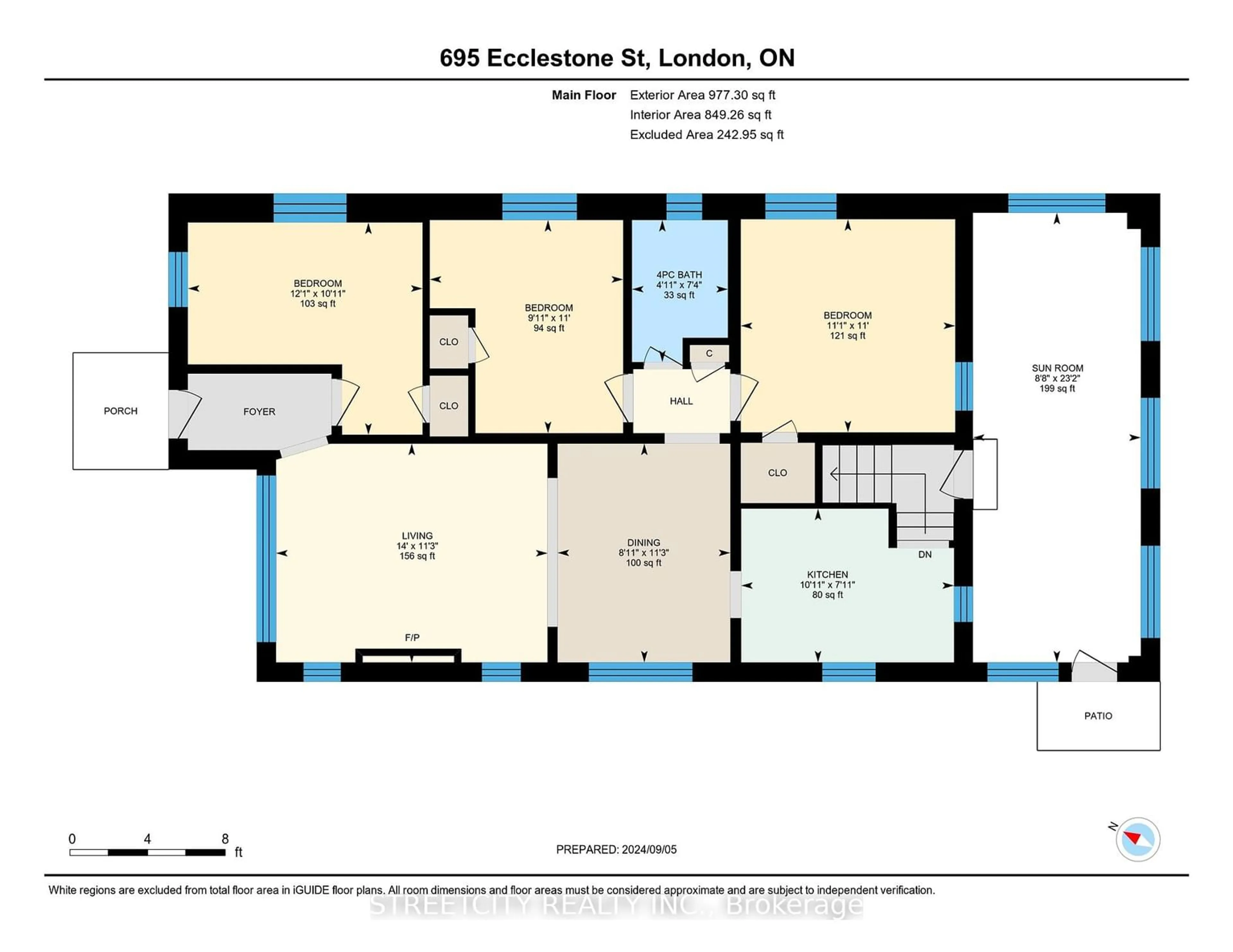 Floor plan for 695 Ecclestone St, London Ontario N5Y 3Z8