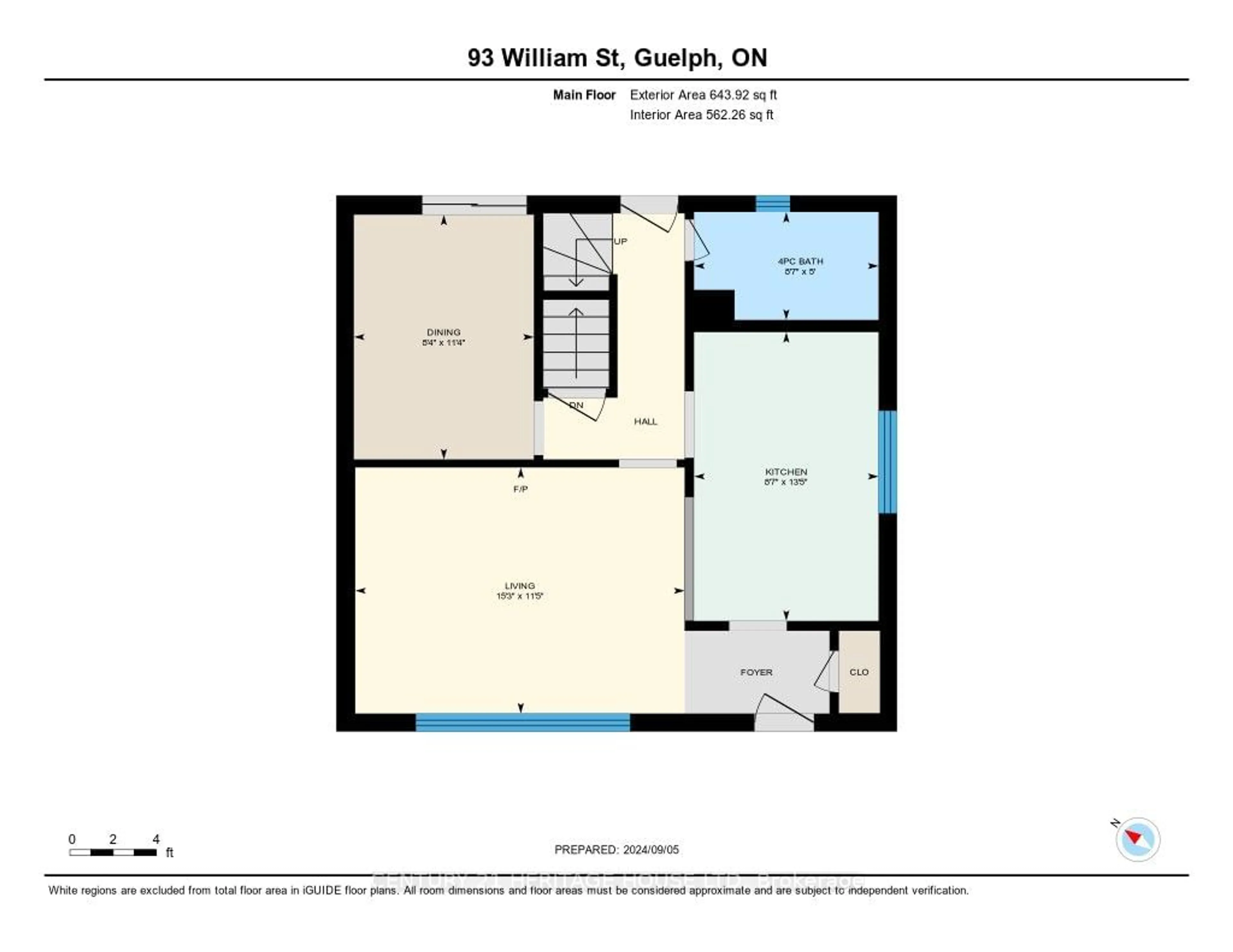 Floor plan for 93 William St, Guelph Ontario N1E 5G1