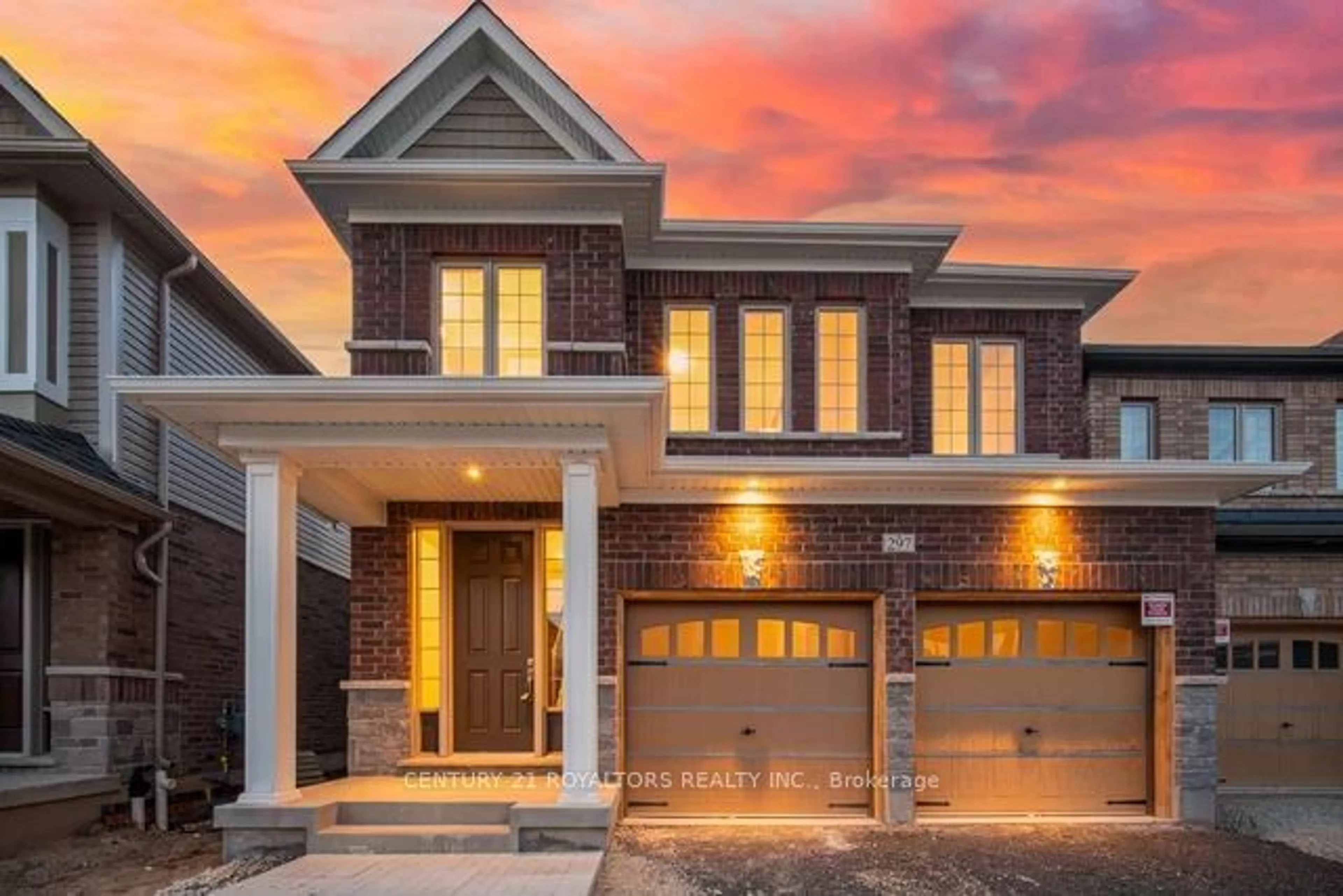 Home with brick exterior material for 297 Broadacre Dr, Kitchener Ontario N2R 0S6