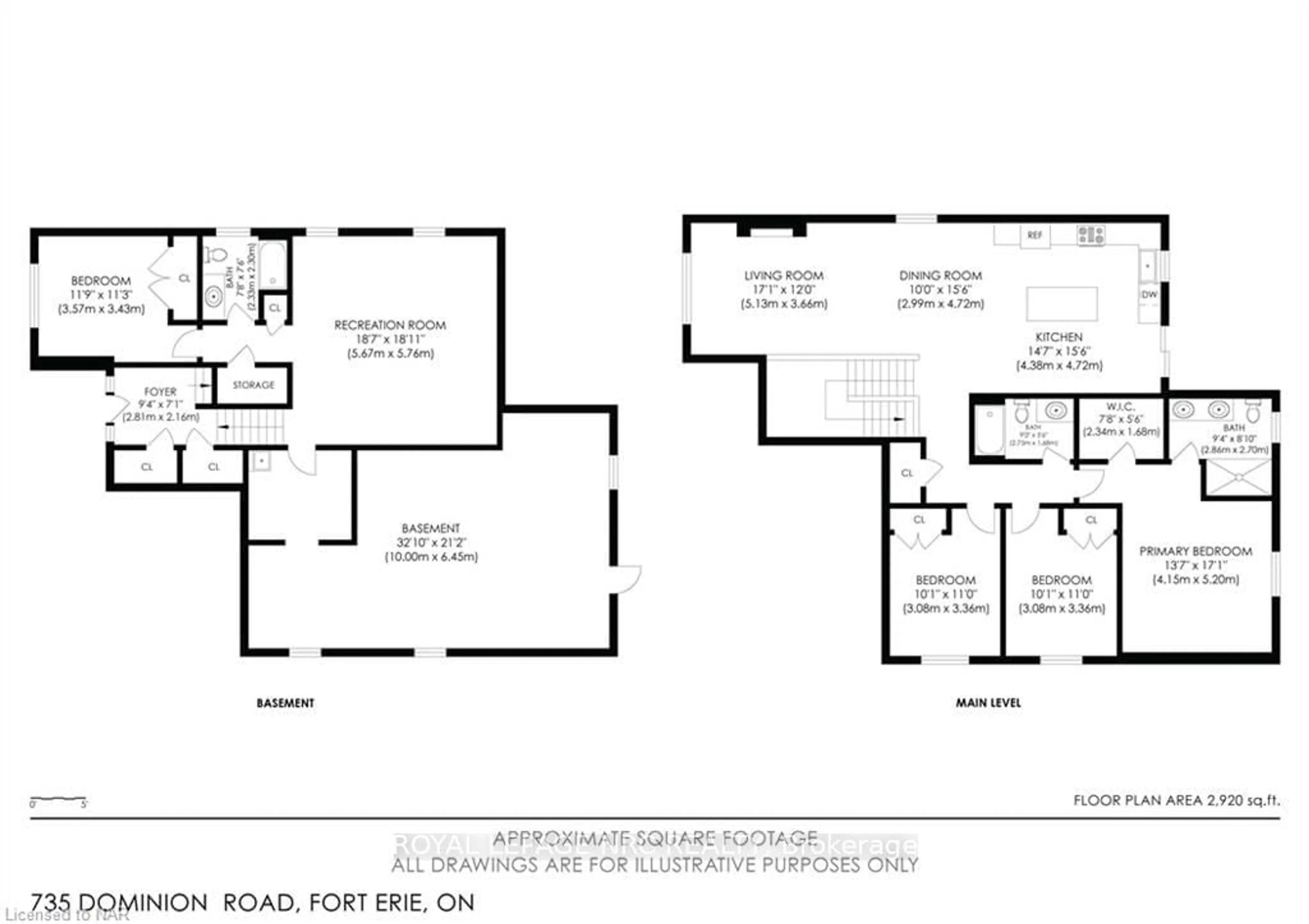 Floor plan for 735 DOMINION Rd, Fort Erie Ontario L2A 1G9