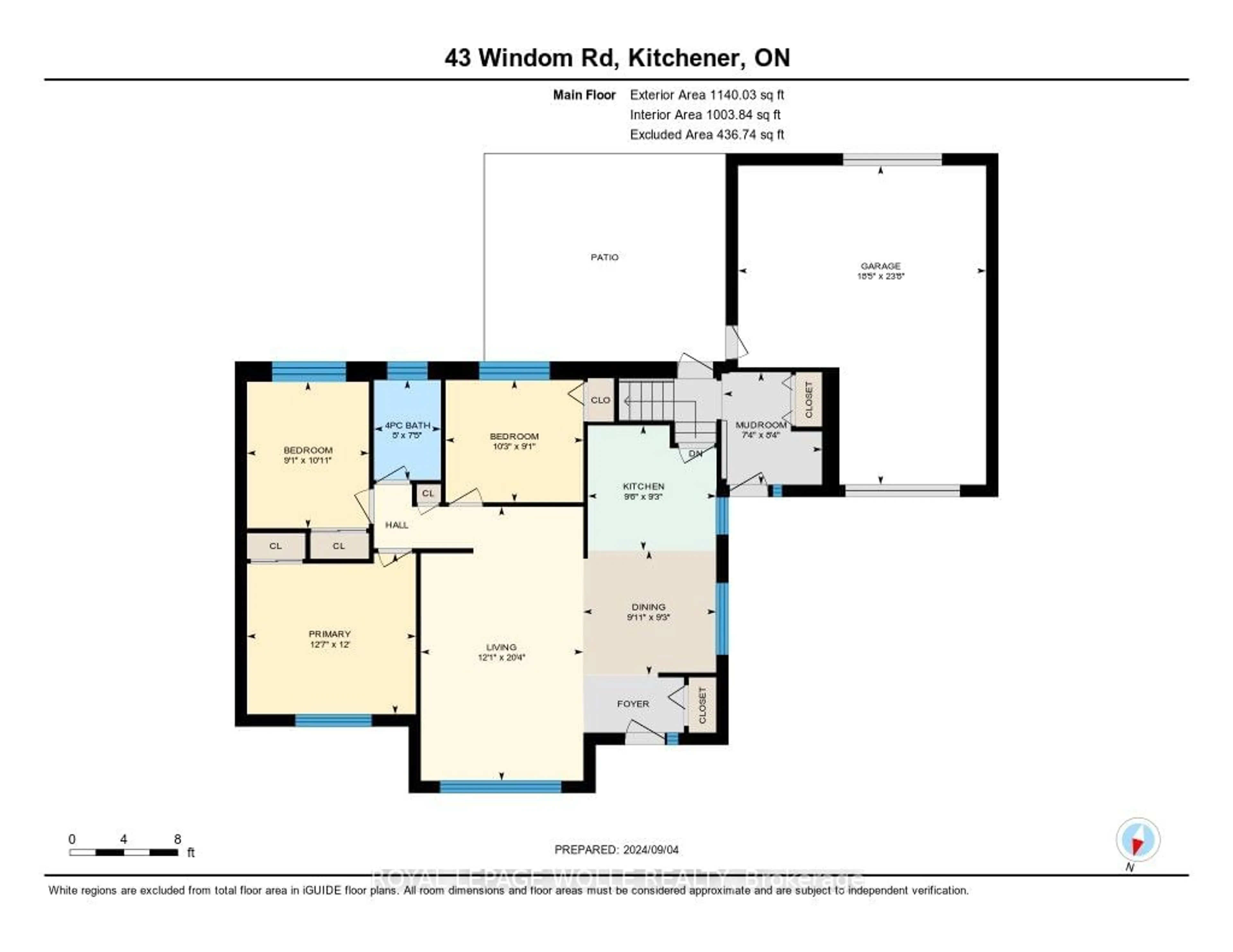 Floor plan for 43 Windom Rd, Kitchener Ontario N2A 2P3