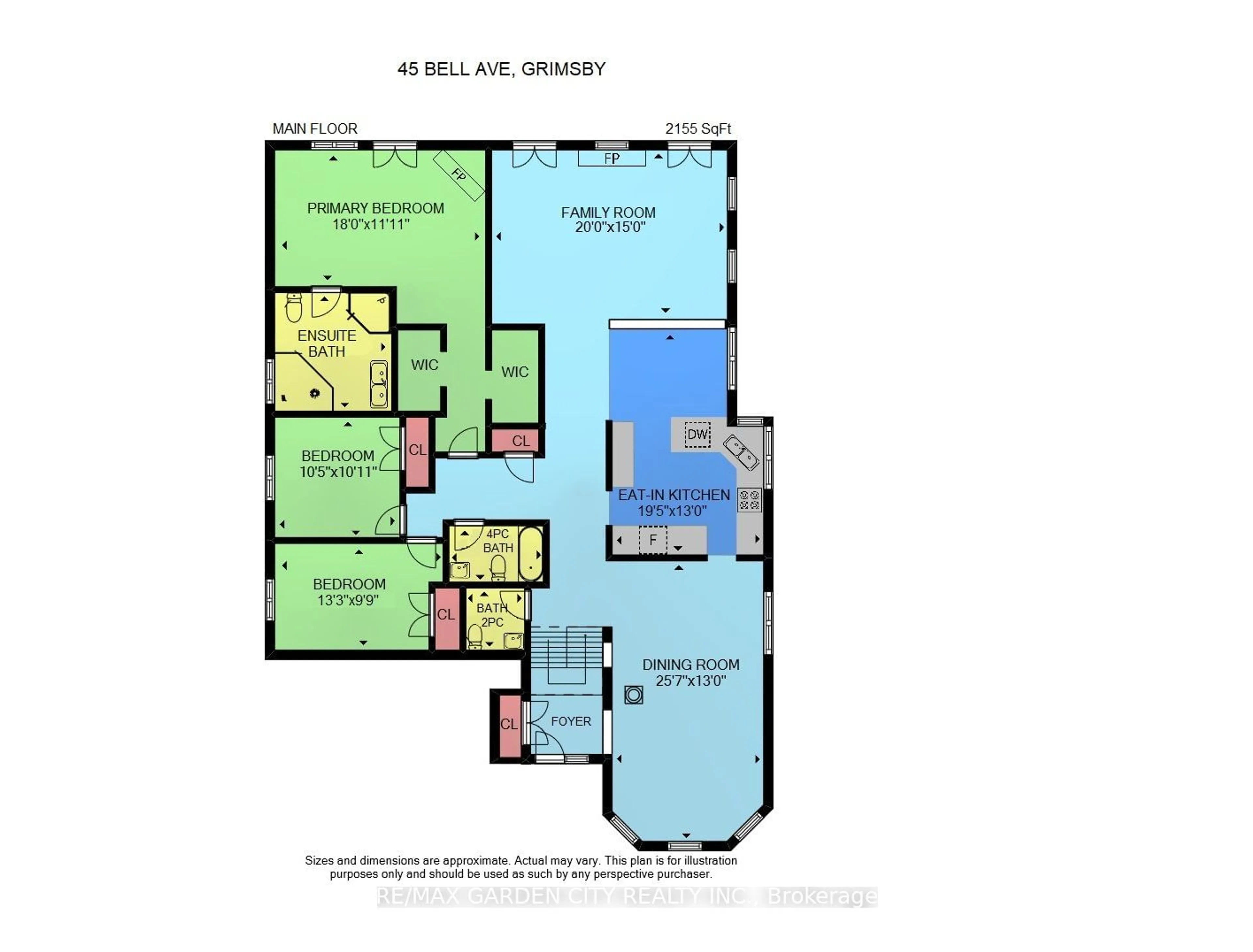 Floor plan for 45 Bell Ave, Grimsby Ontario L3M 1B2