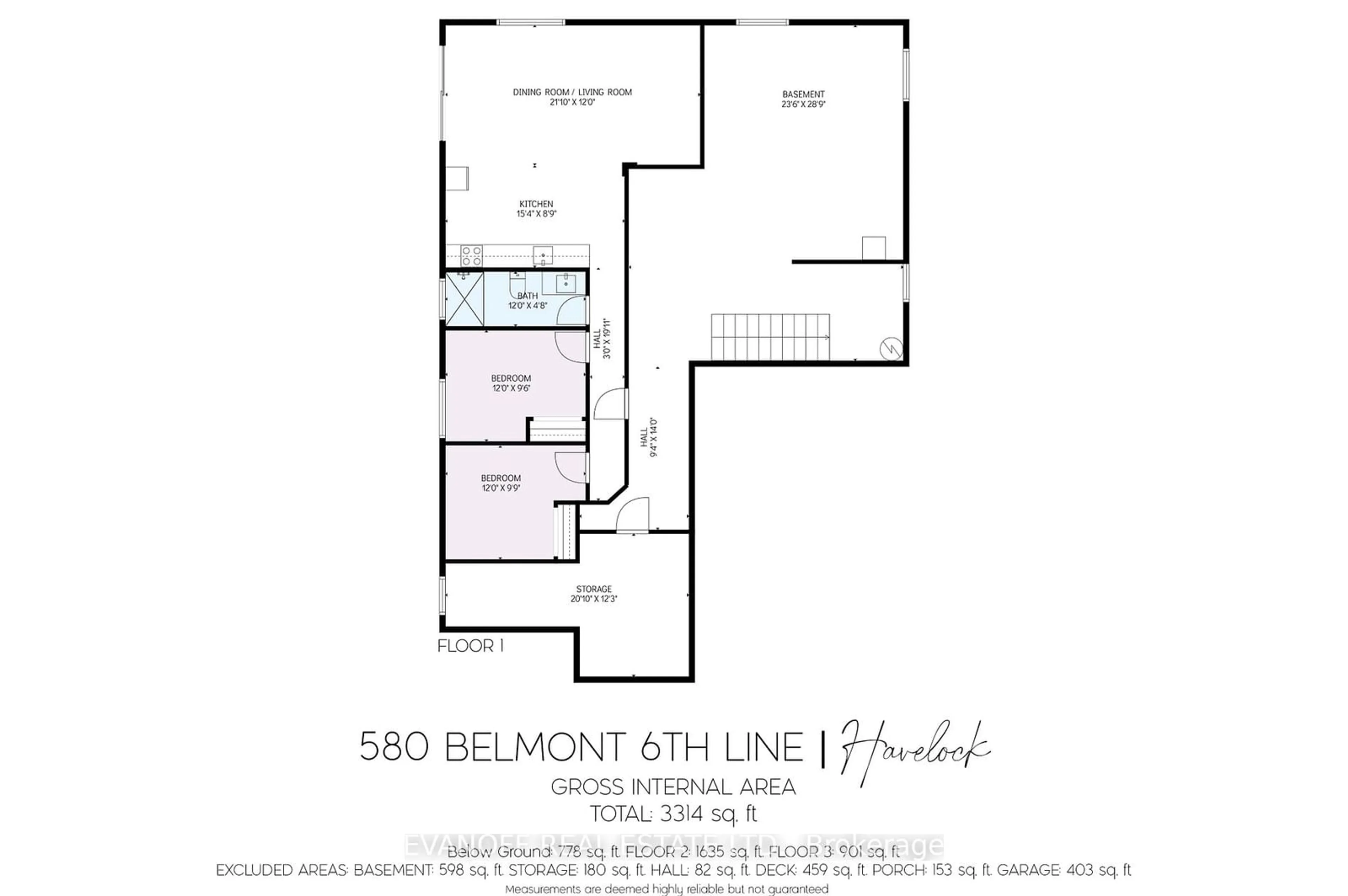 Floor plan for 580 Sixth Line, Havelock-Belmont-Methuen Ontario K0L 1Z0