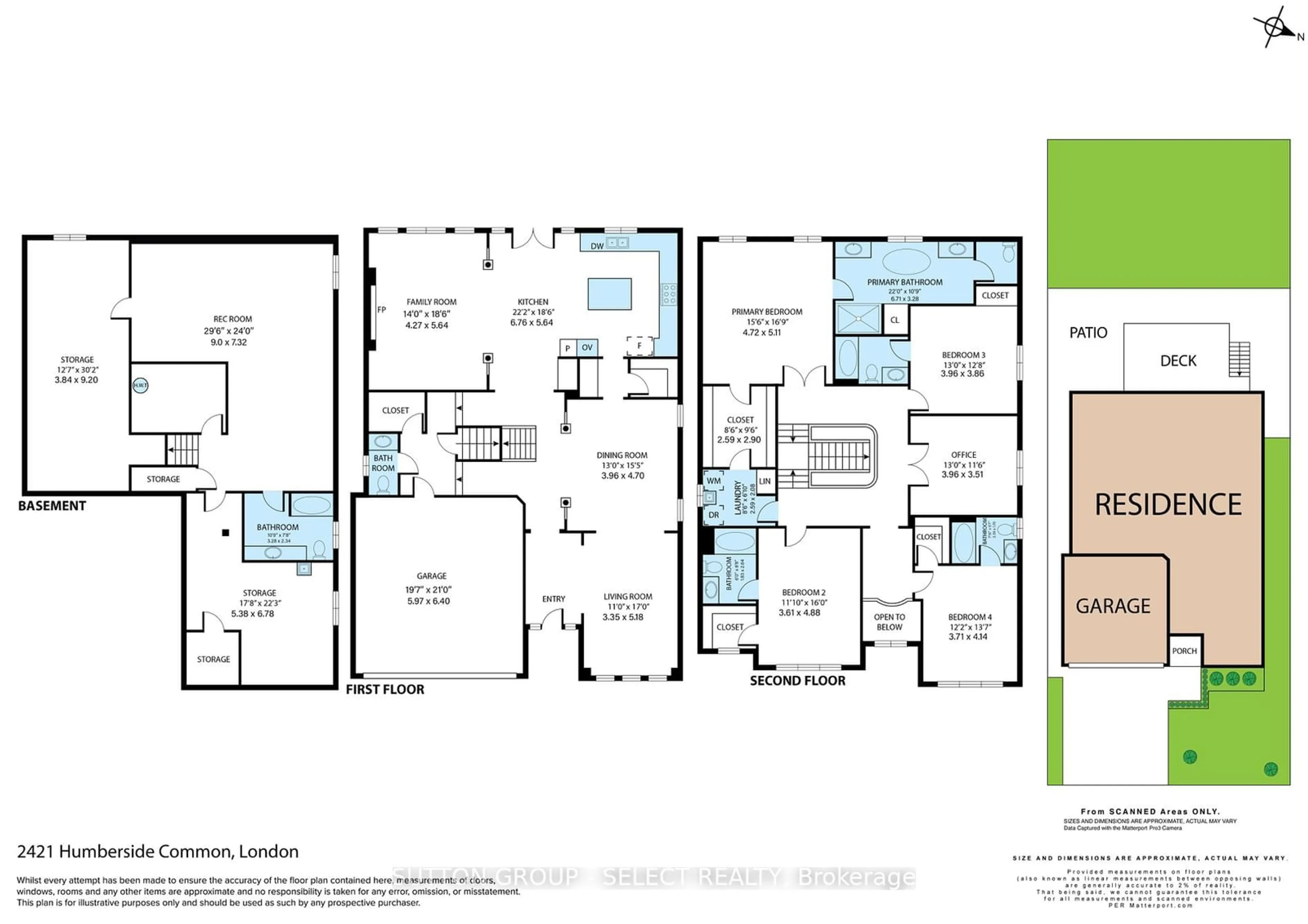 Floor plan for 2421 Humberside Common, London Ontario N6G 5L8