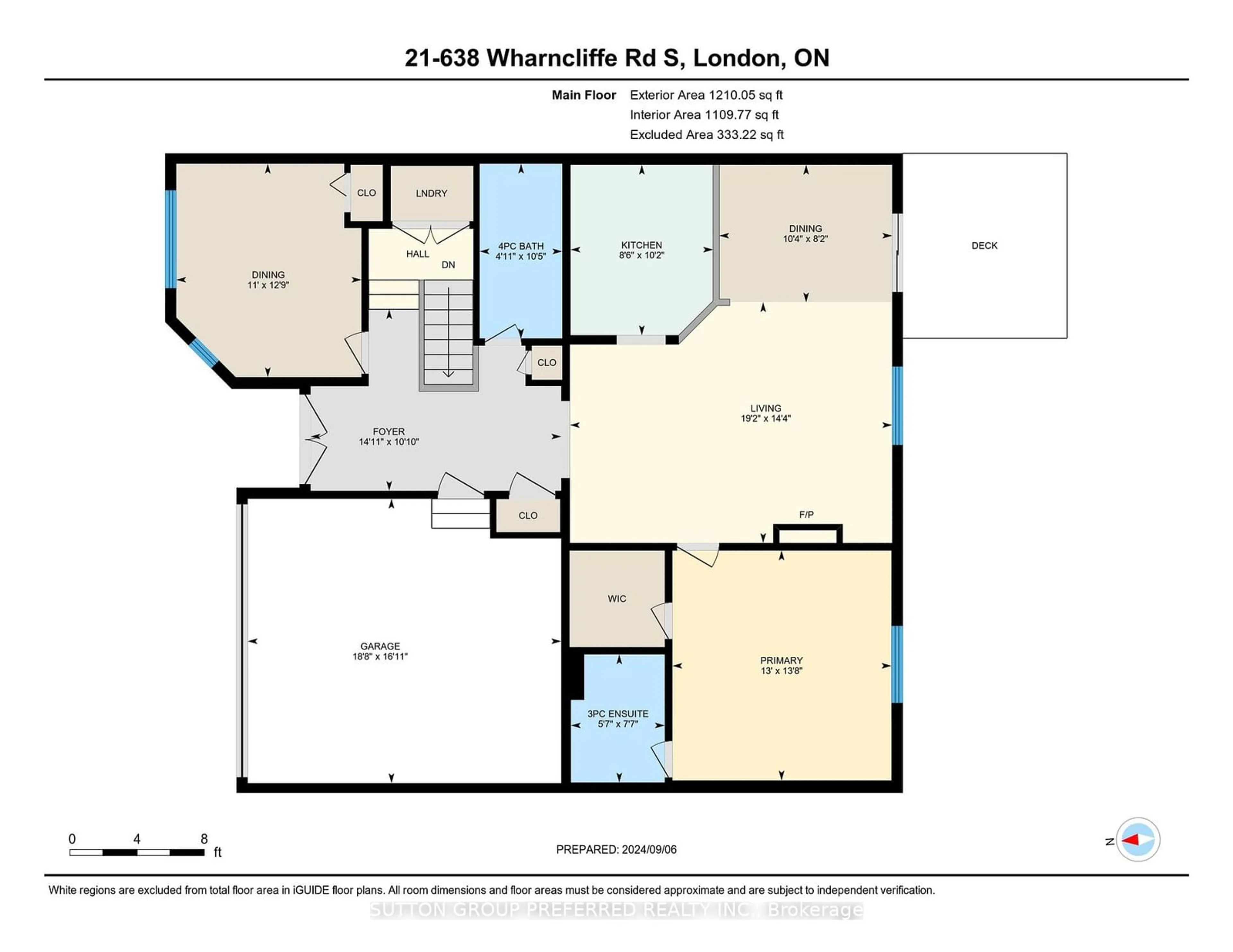 Floor plan for 638 Wharncliffe Rd #21, London Ontario N6J 2N4