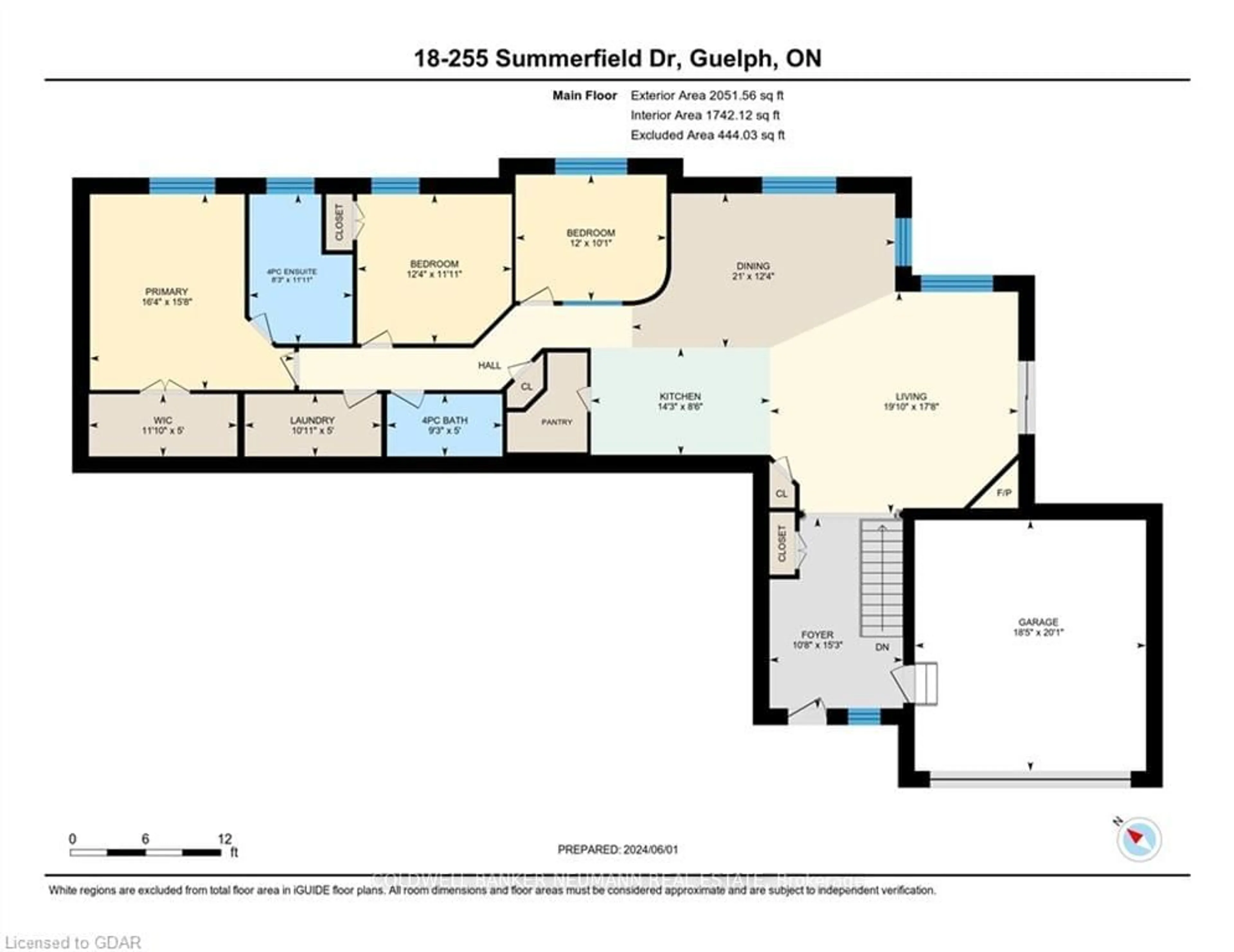 Floor plan for 255 Summerfield Dr #18, Guelph Ontario N1L 0E1