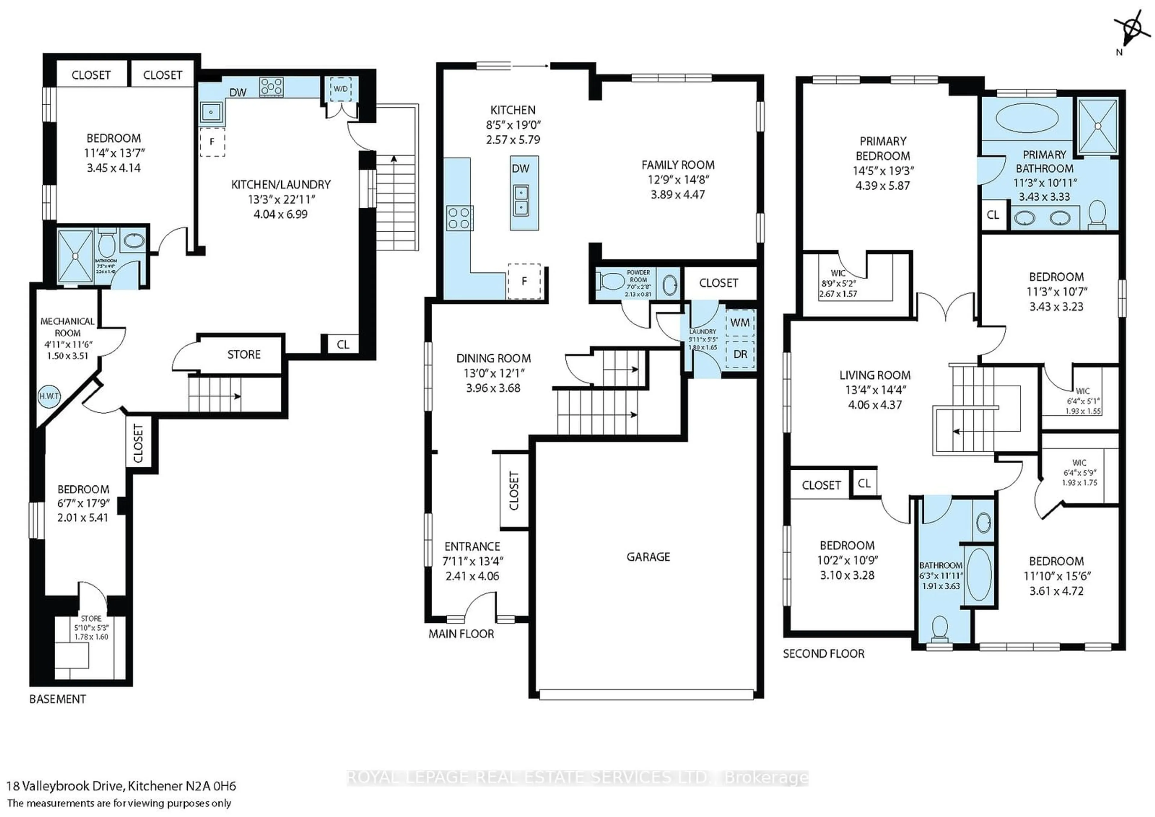 Floor plan for 18 Valleybrook Dr, Kitchener Ontario N2A 0K1