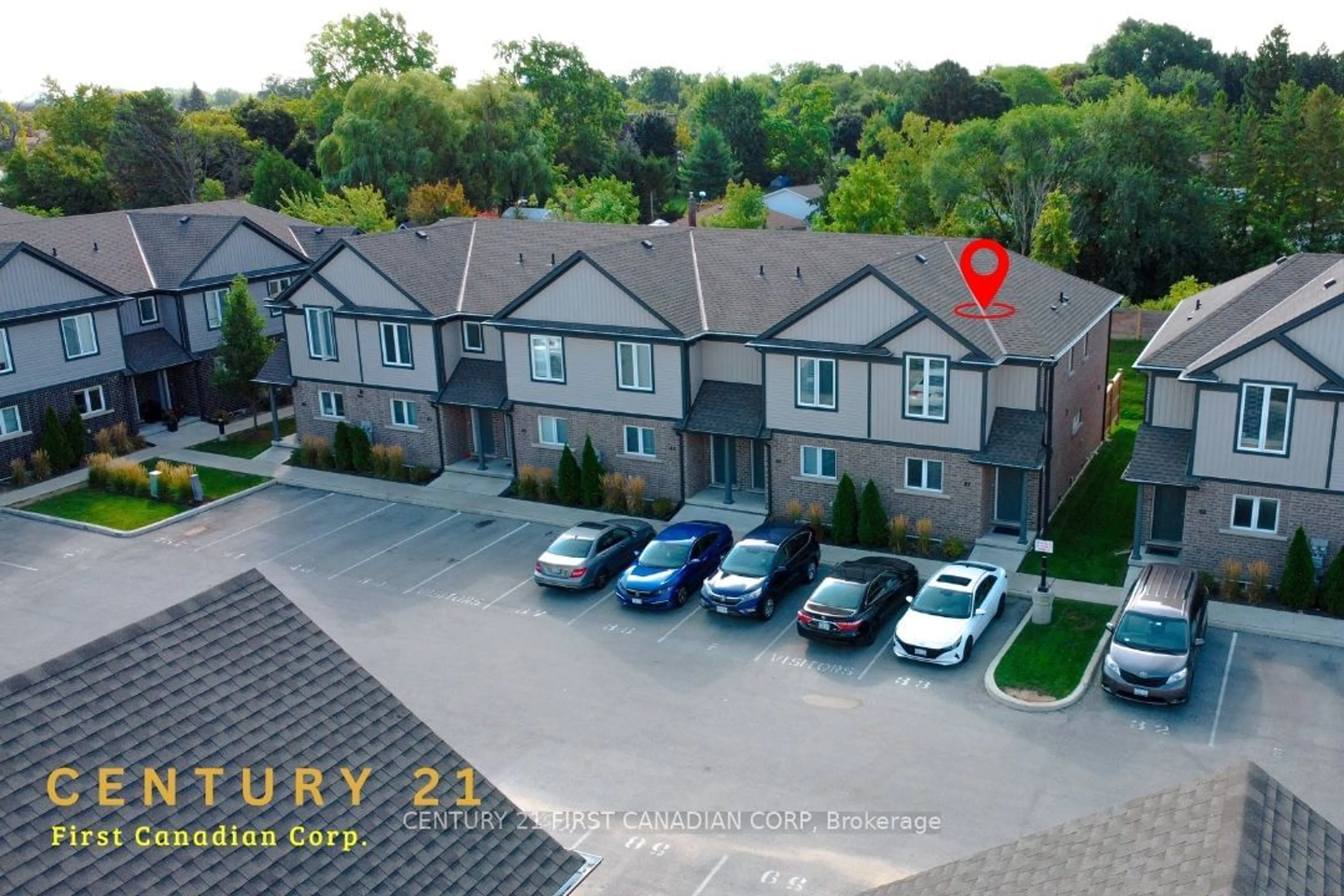 A pic from exterior of the house or condo, the street view for 7768 Ascot Circ #67, Niagara Falls Ontario L2H 3P9